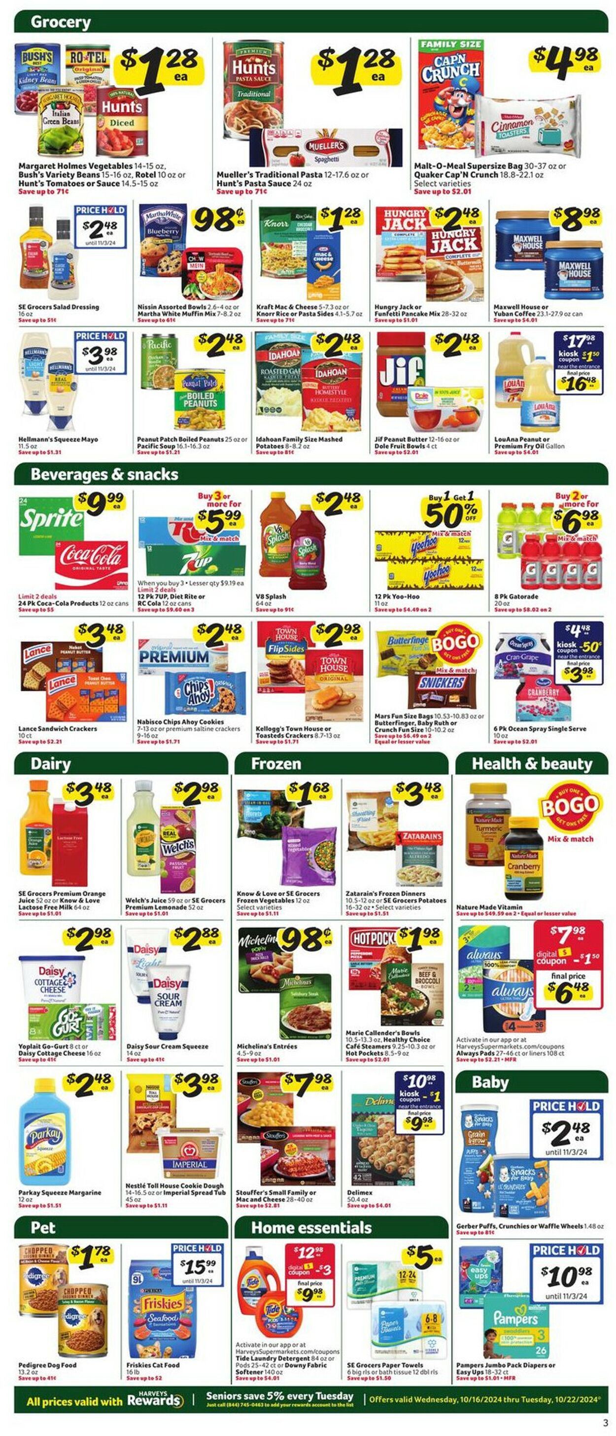 Catalogue Harveys Supermarket from 10/16/2024