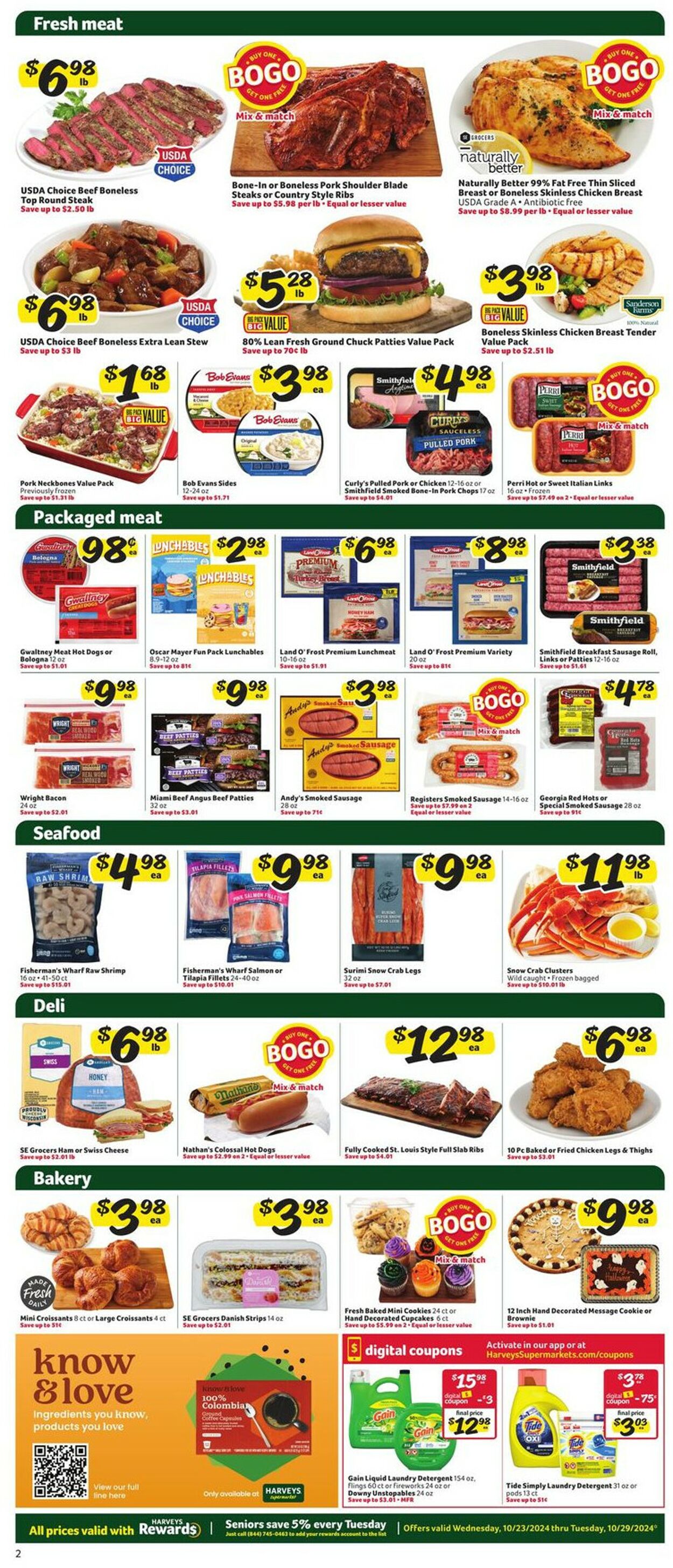 Catalogue Harveys Supermarket from 10/23/2024