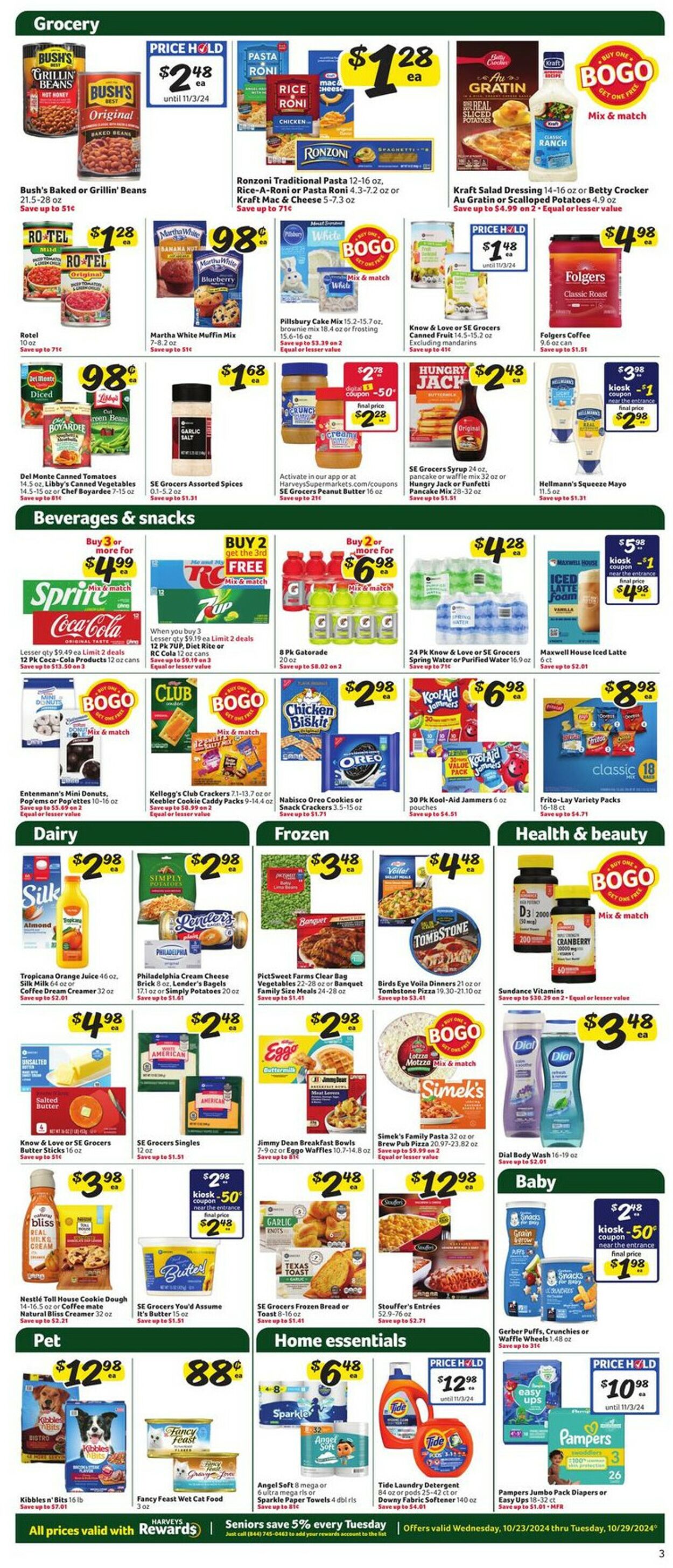 Catalogue Harveys Supermarket from 10/23/2024