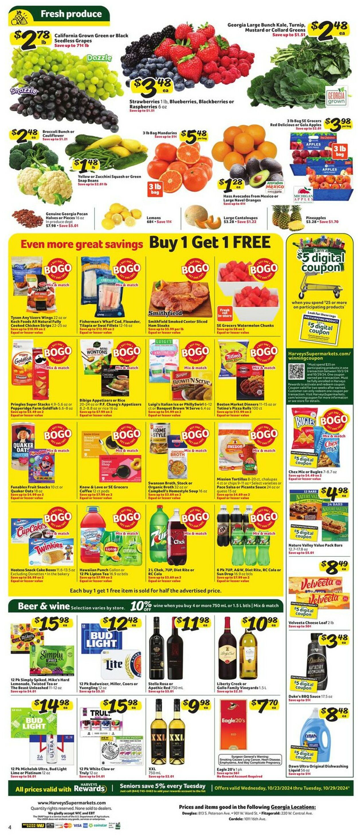 Catalogue Harveys Supermarket from 10/23/2024