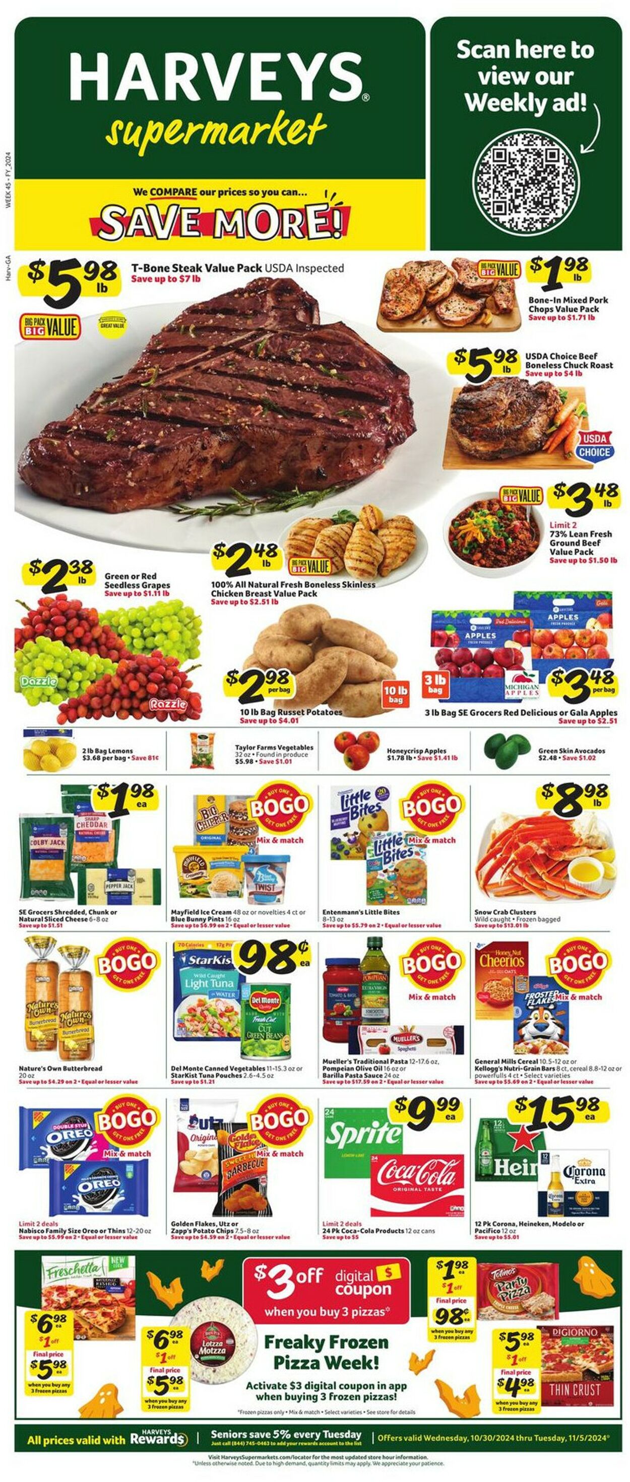 Catalogue Harveys Supermarket from 10/30/2024