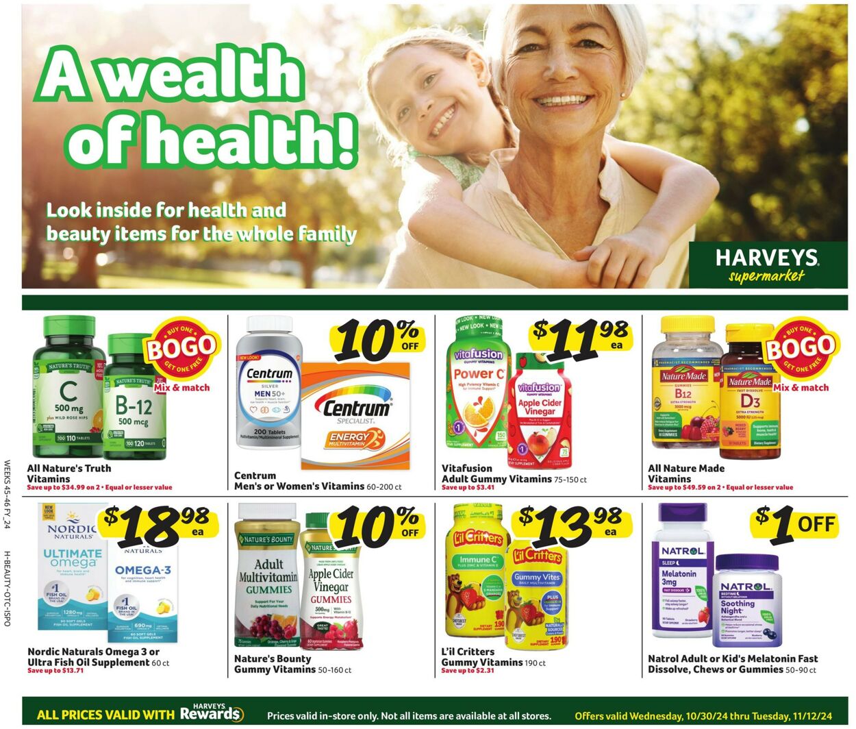 Catalogue Harveys Supermarket from 10/30/2024