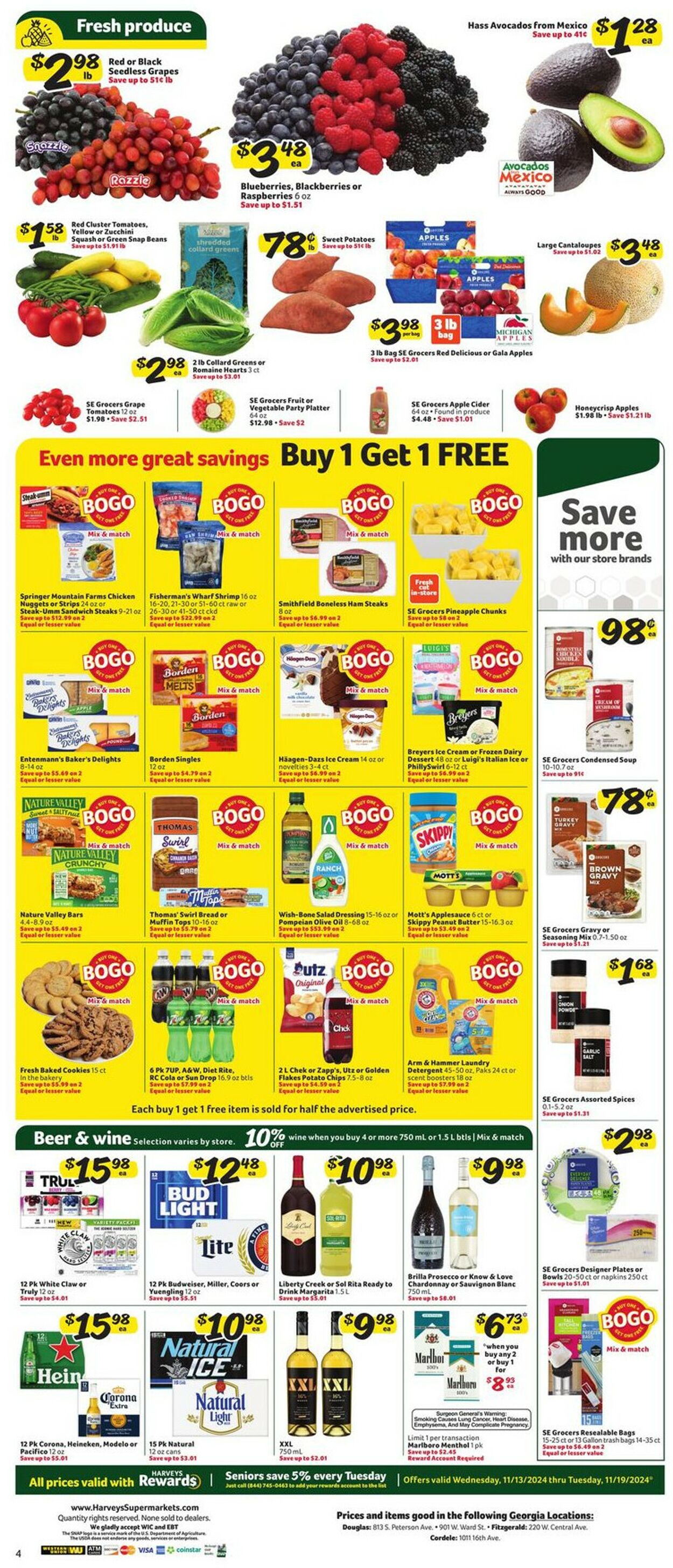 Catalogue Harveys Supermarket from 11/13/2024