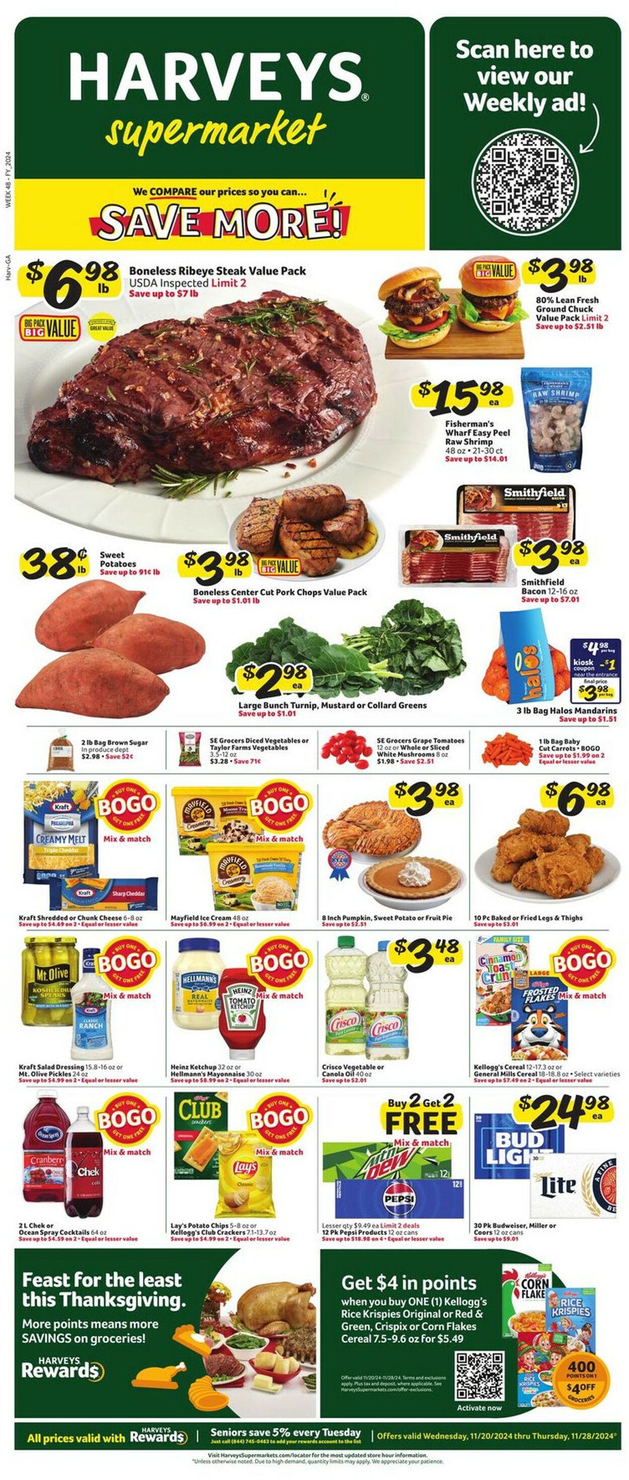 Catalogue Harveys Supermarket from 11/20/2024