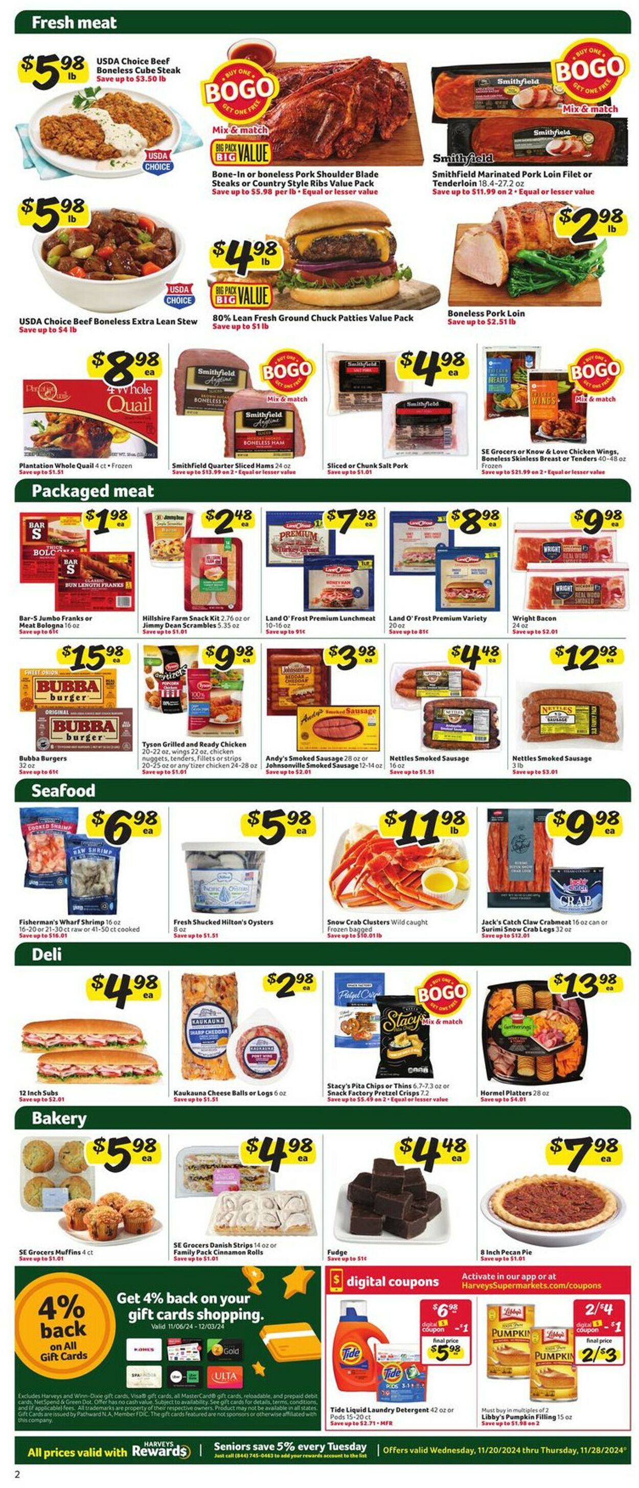 Catalogue Harveys Supermarket from 11/20/2024