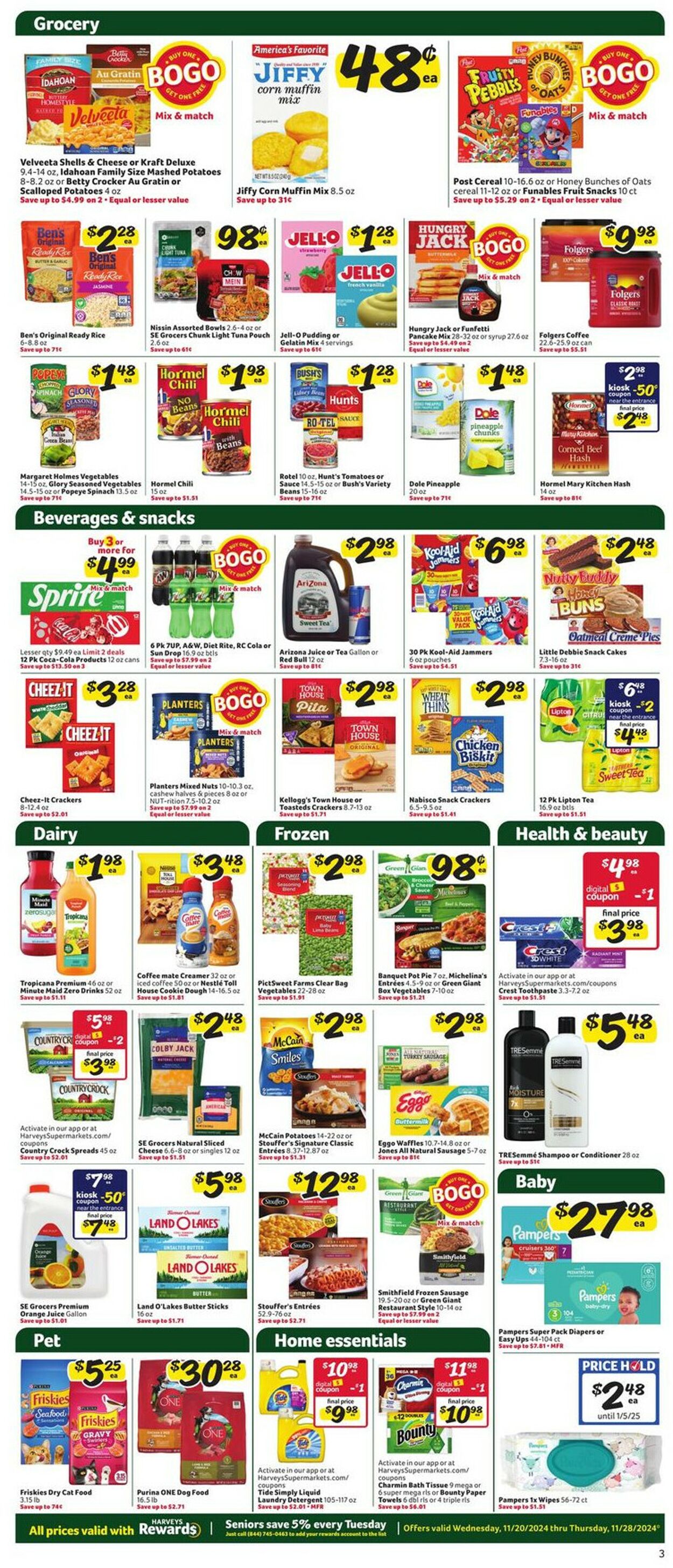 Catalogue Harveys Supermarket from 11/20/2024