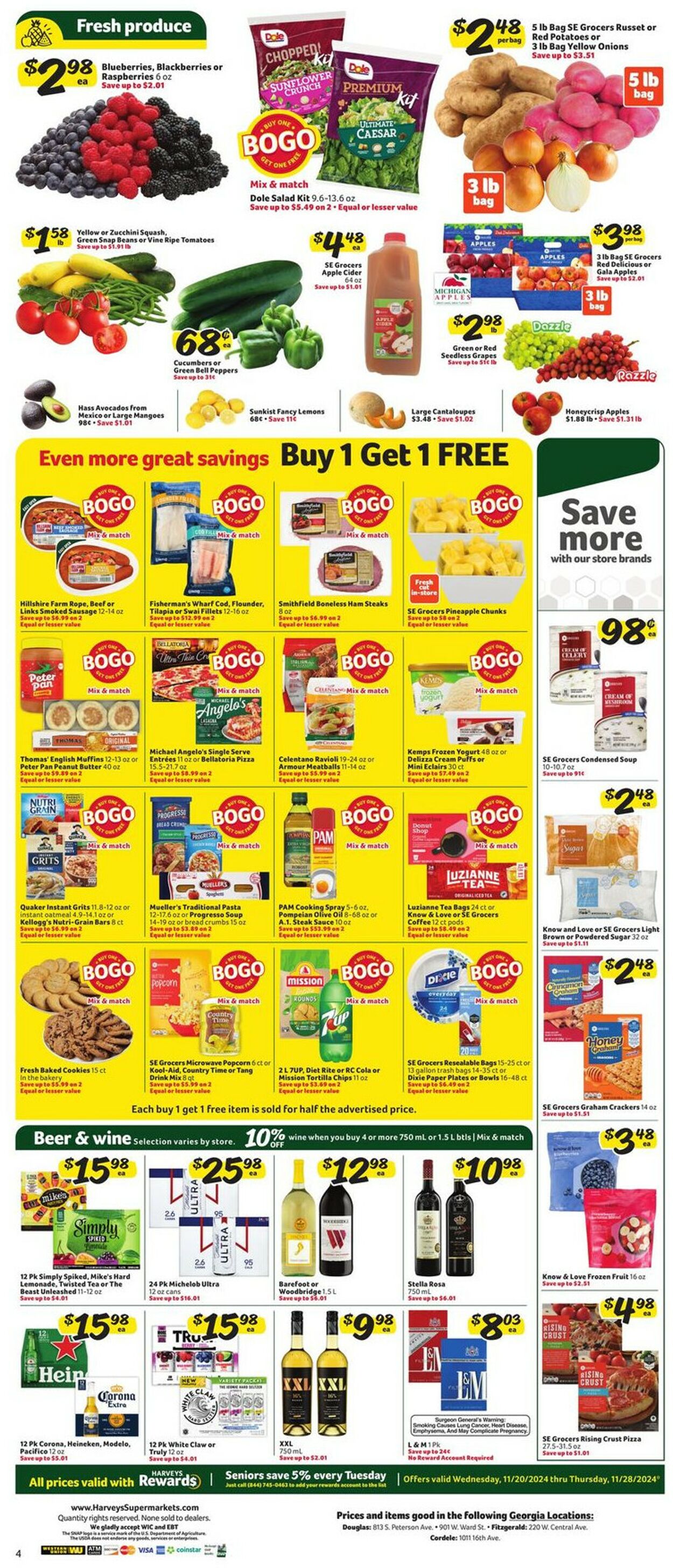 Catalogue Harveys Supermarket from 11/20/2024