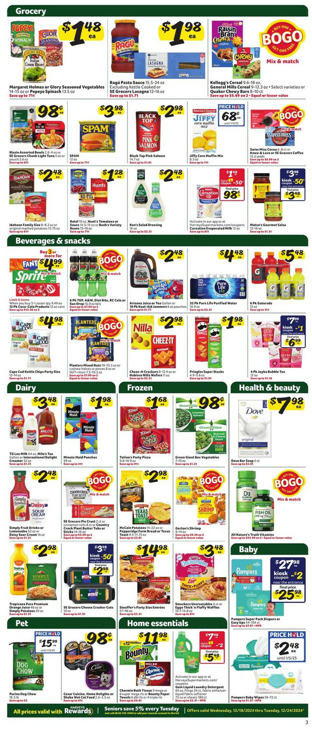 Catalogue Harveys Supermarket from 12/18/2024