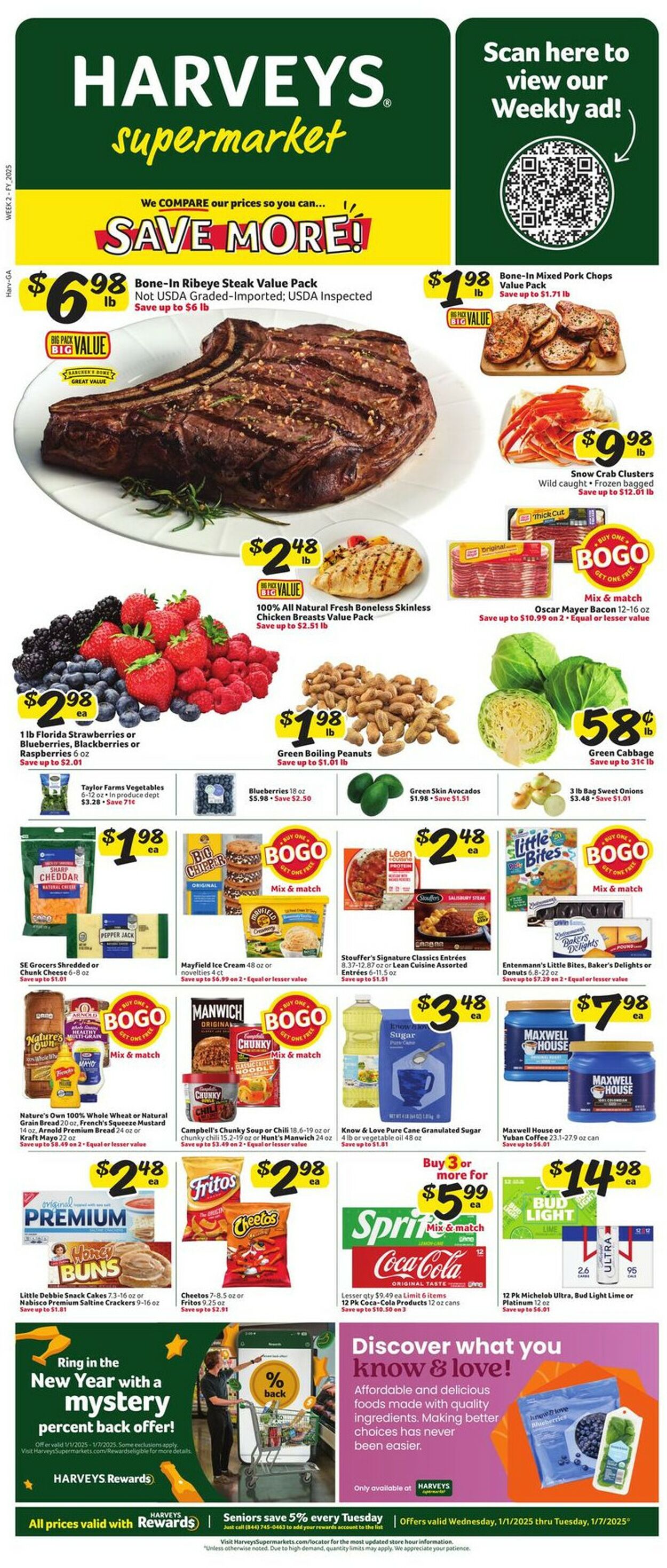 Catalogue Harveys Supermarket from 01/01/2025