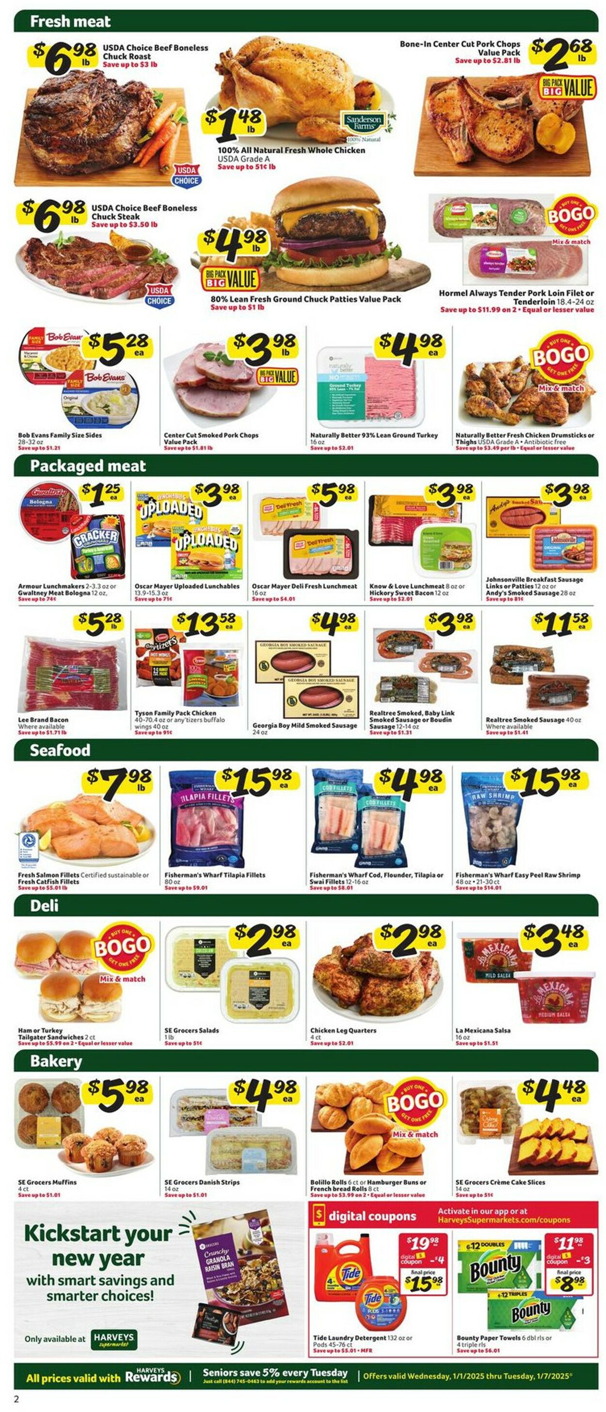 Catalogue Harveys Supermarket from 01/01/2025