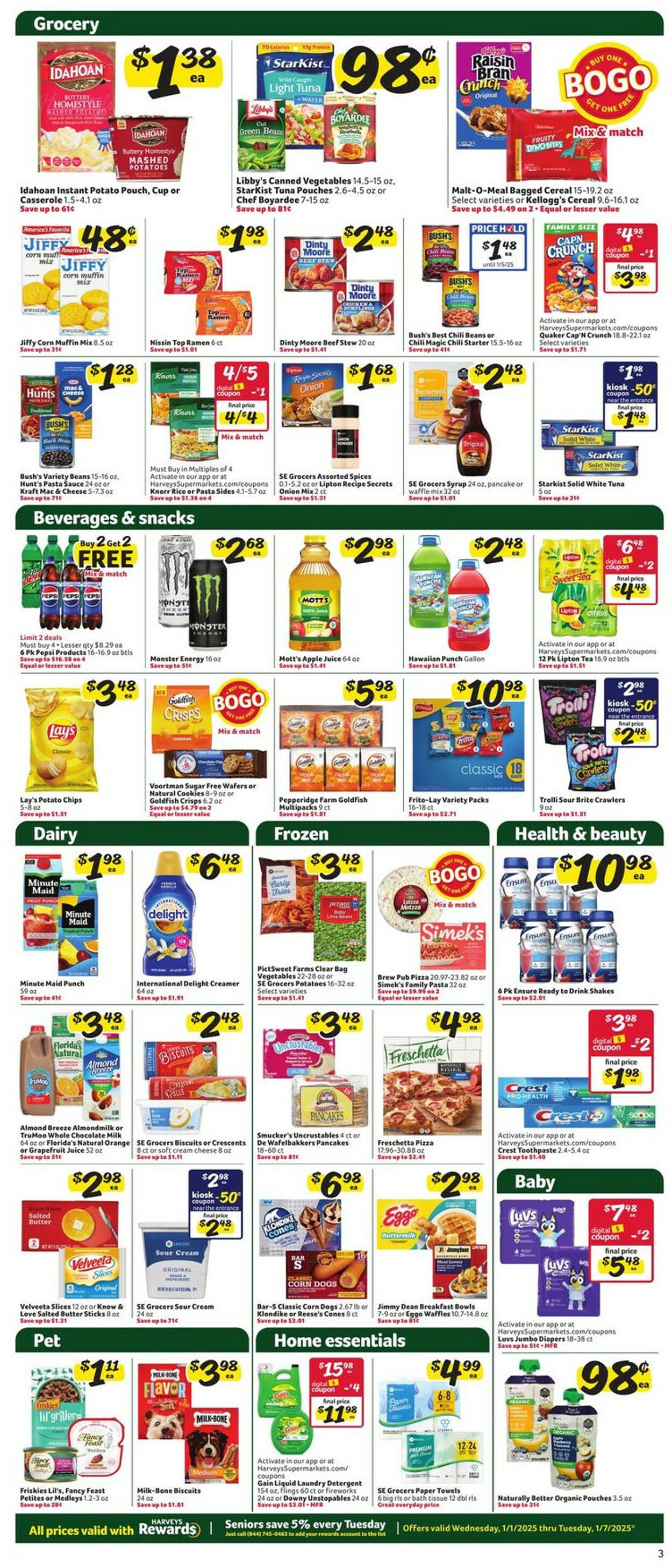 Catalogue Harveys Supermarket from 01/01/2025