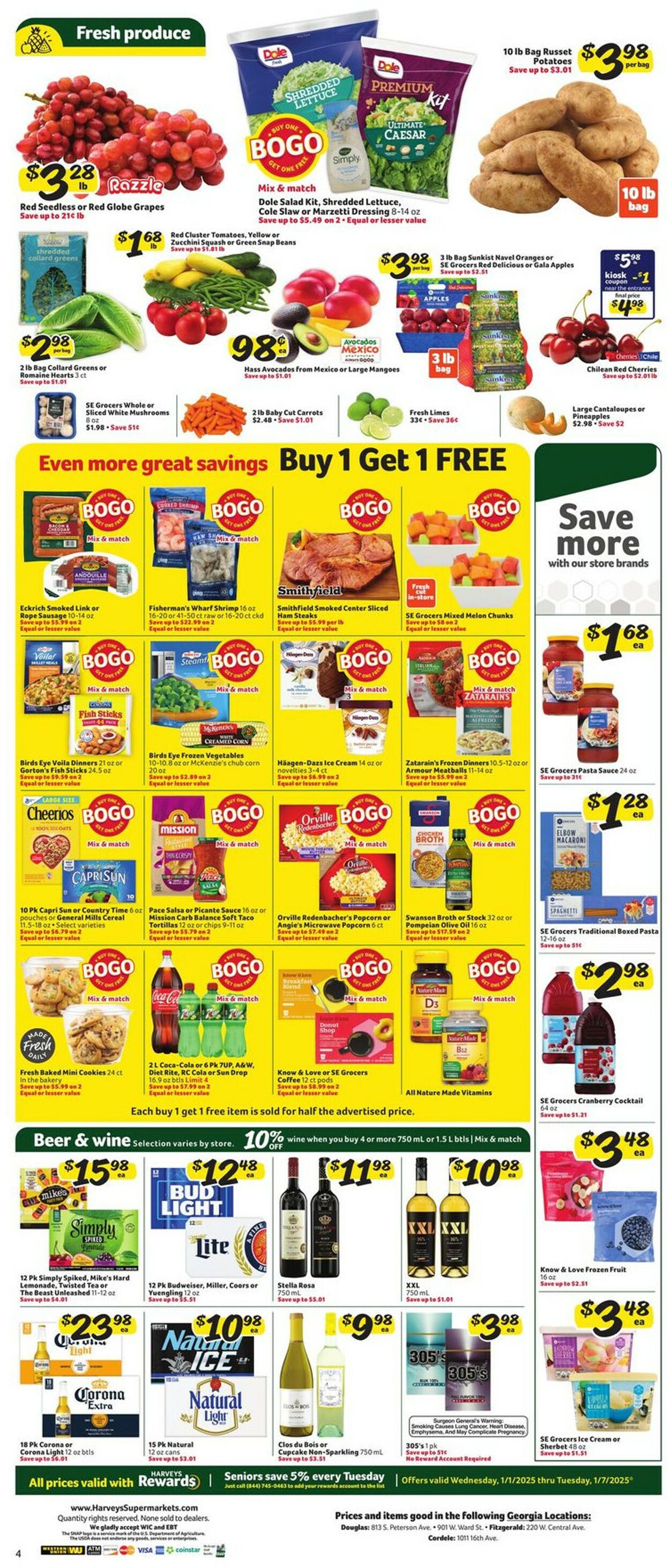 Catalogue Harveys Supermarket from 01/01/2025