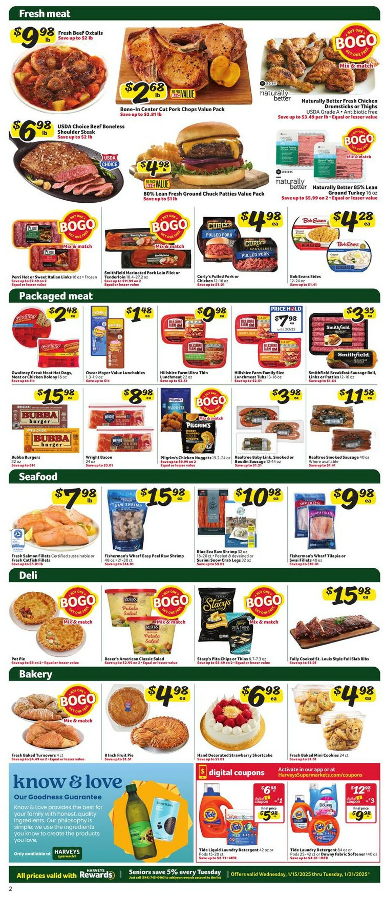 Catalogue Harveys Supermarket from 01/15/2025