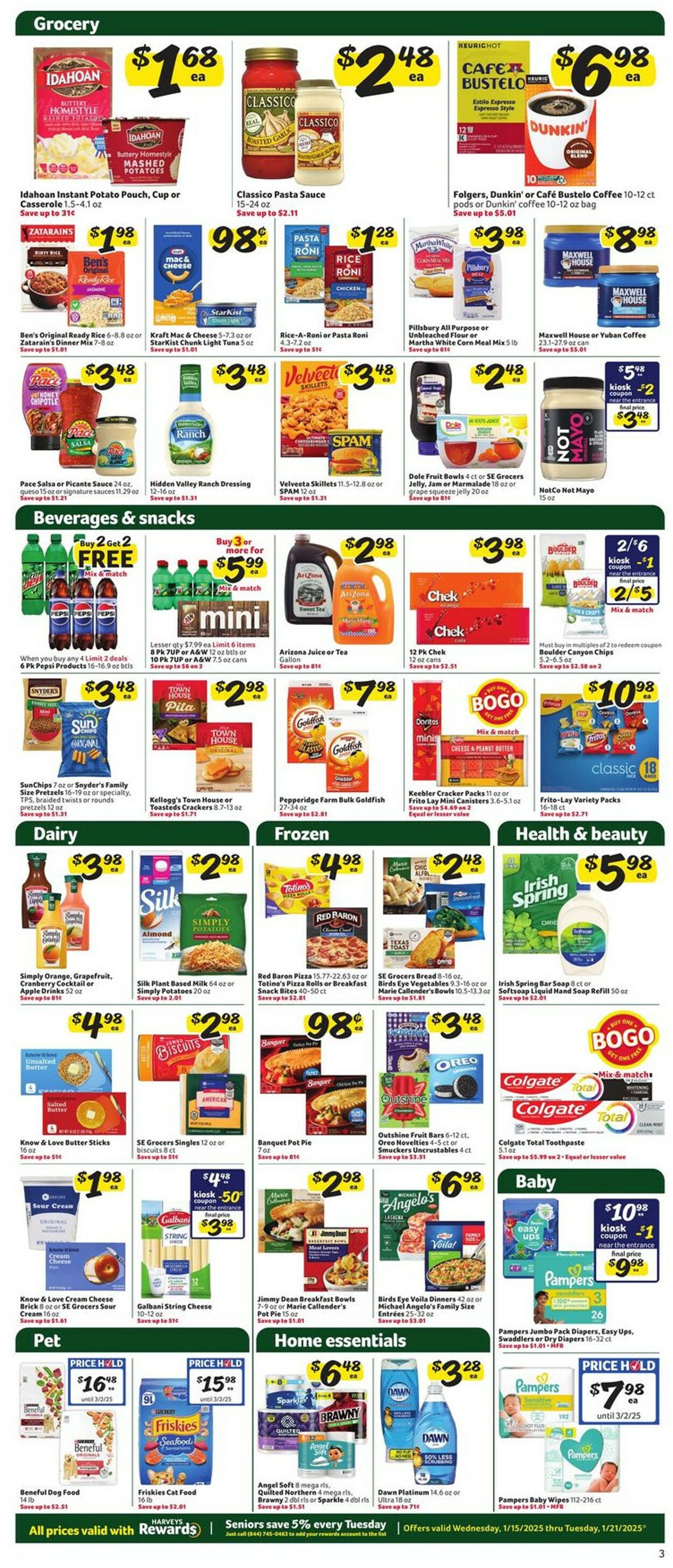 Catalogue Harveys Supermarket from 01/15/2025