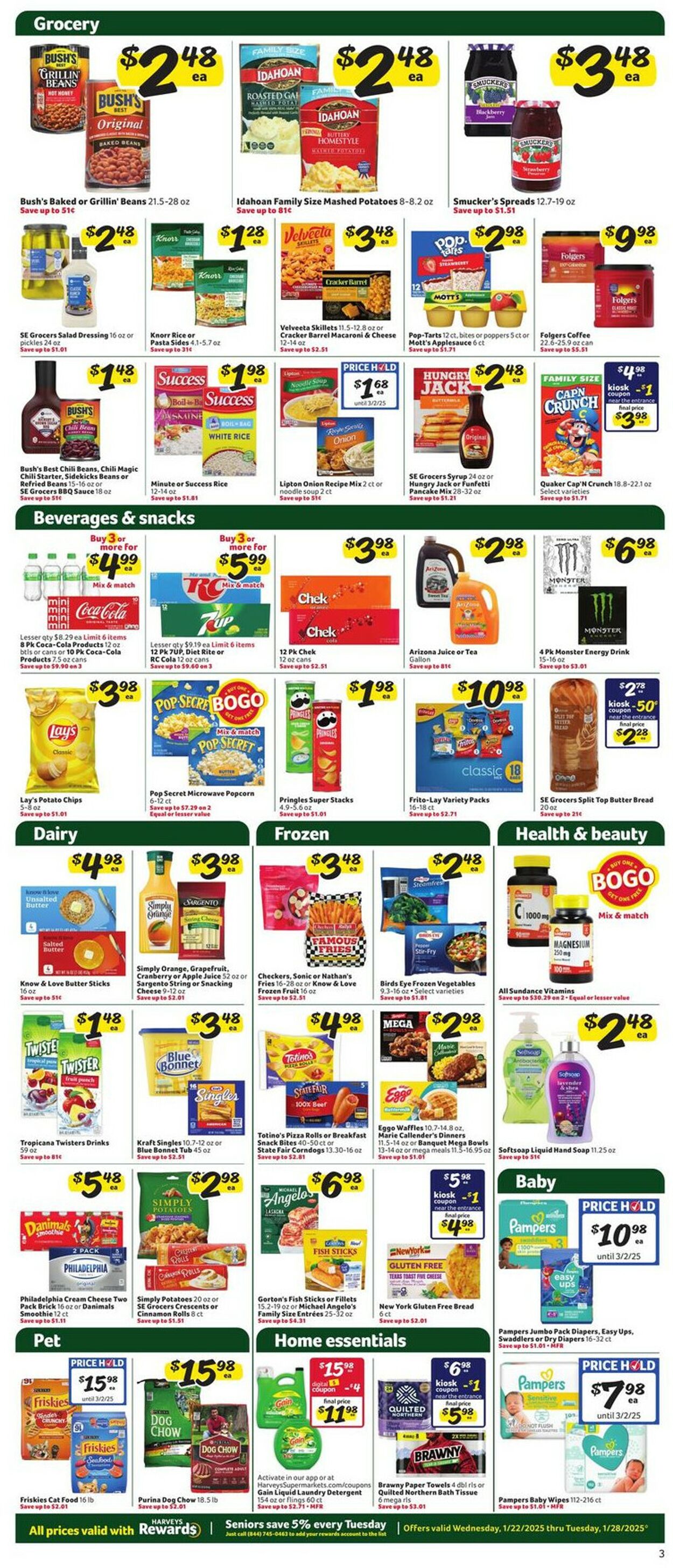 Catalogue Harveys Supermarket from 01/22/2025