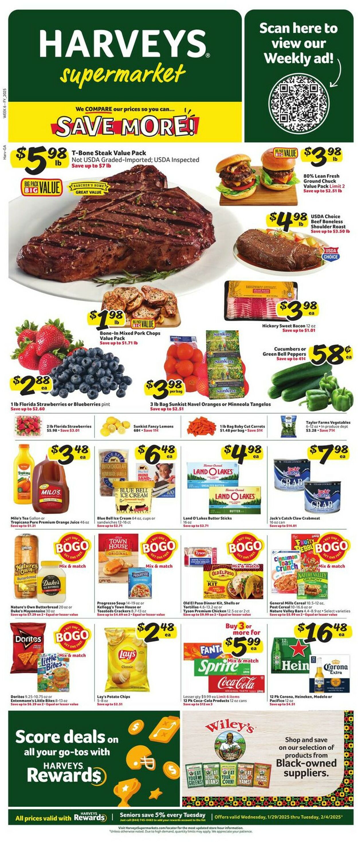 Catalogue Harveys Supermarket from 01/29/2025