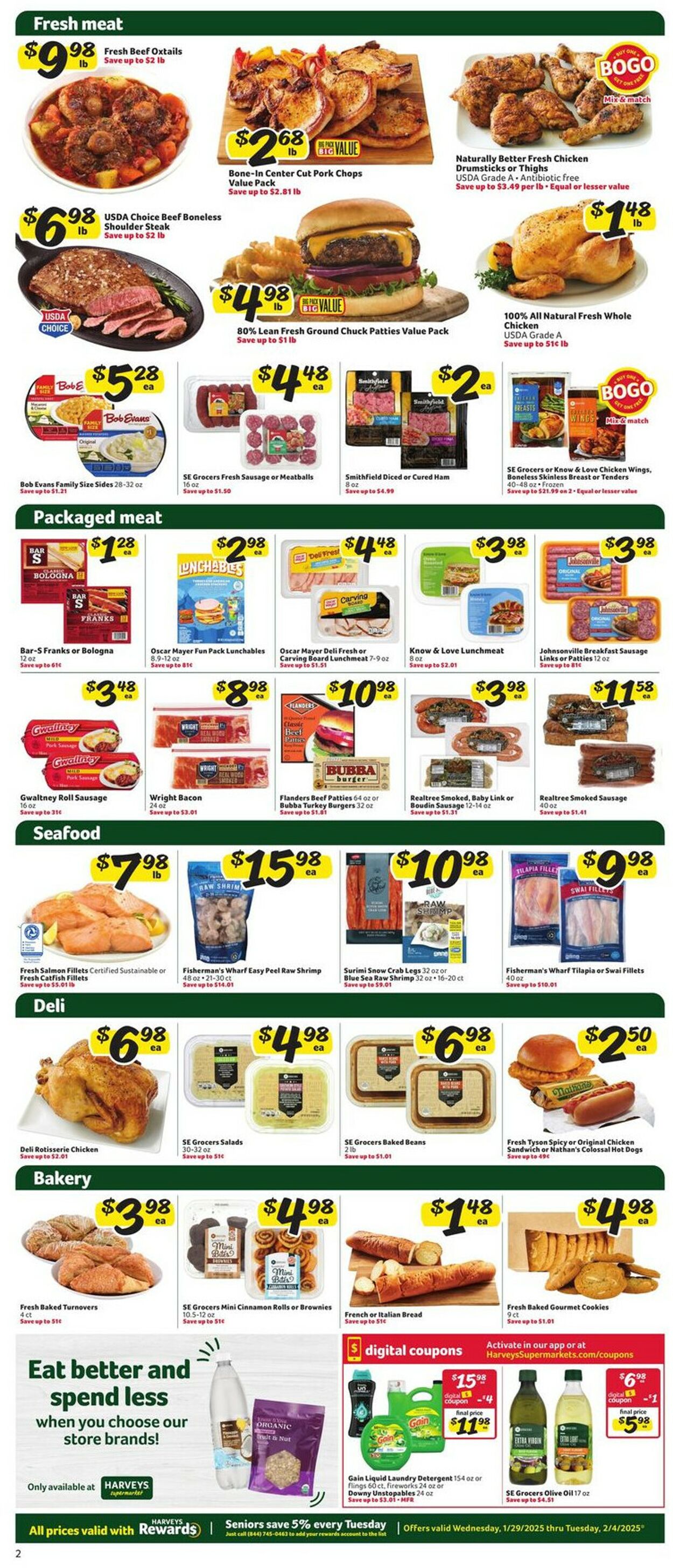 Catalogue Harveys Supermarket from 01/29/2025