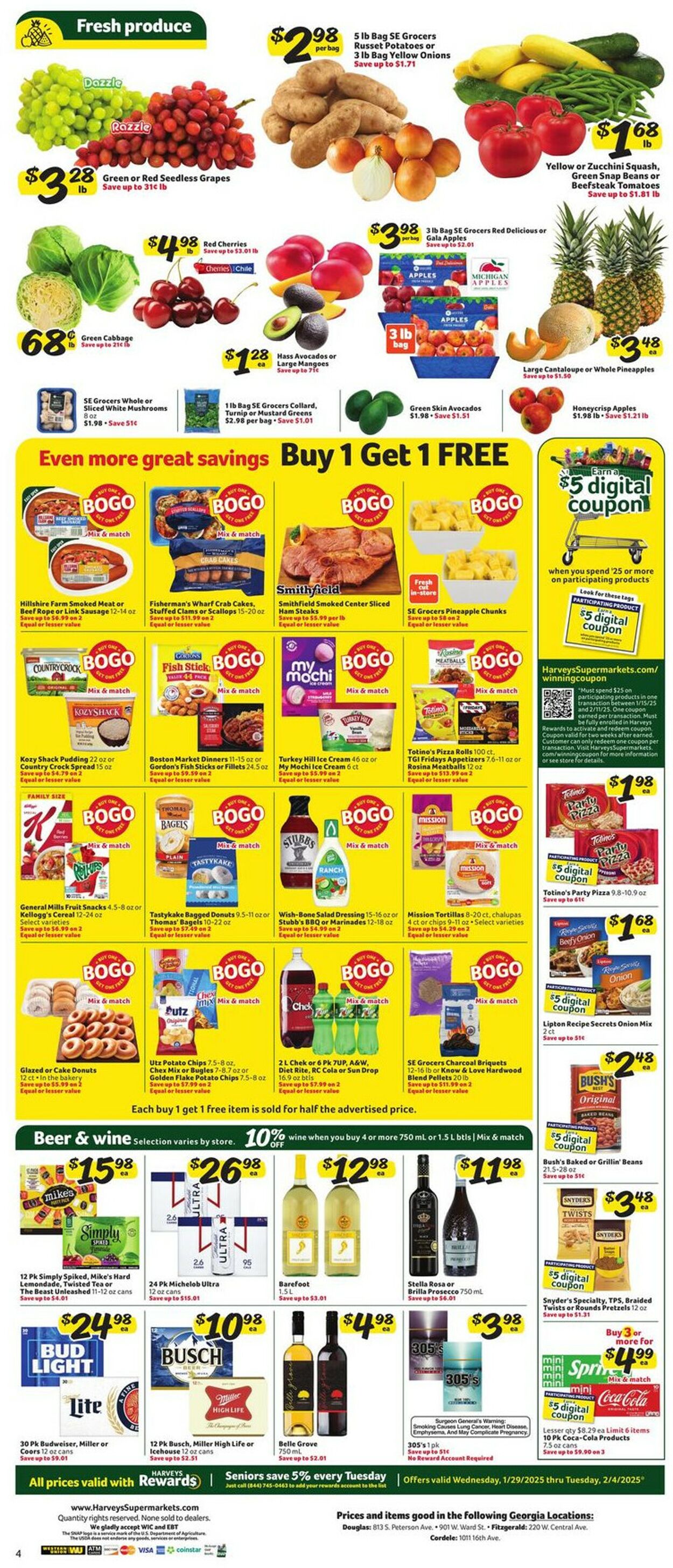 Catalogue Harveys Supermarket from 01/29/2025