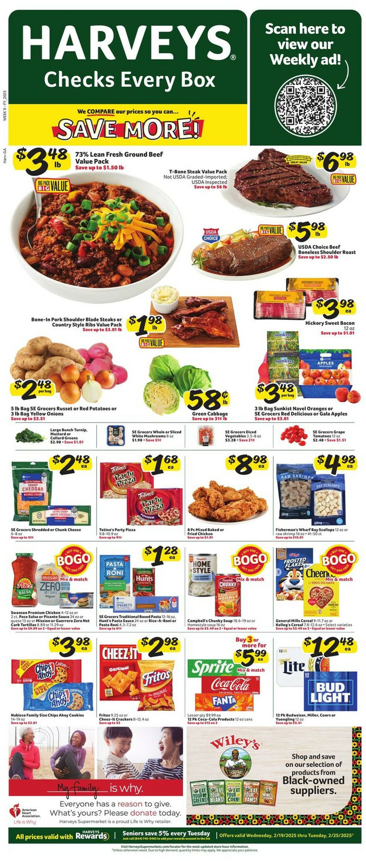 Catalogue Harveys Supermarket from 02/19/2025