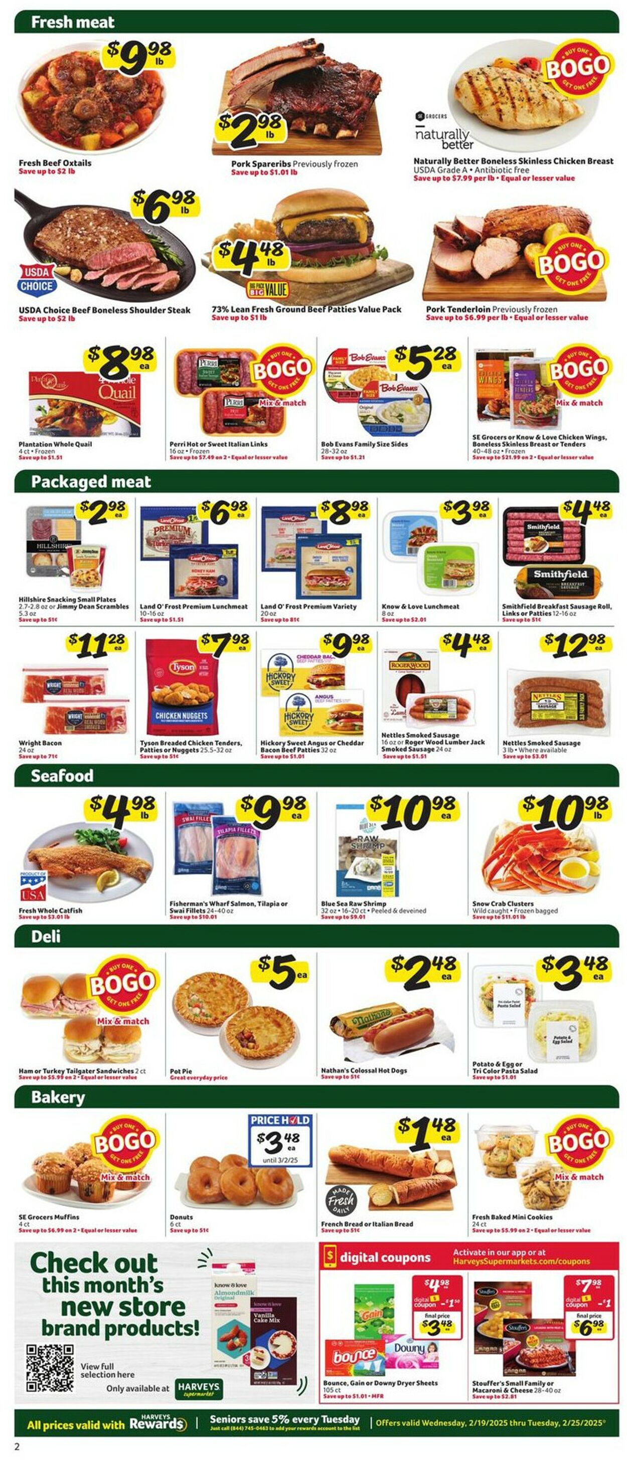 Catalogue Harveys Supermarket from 02/19/2025