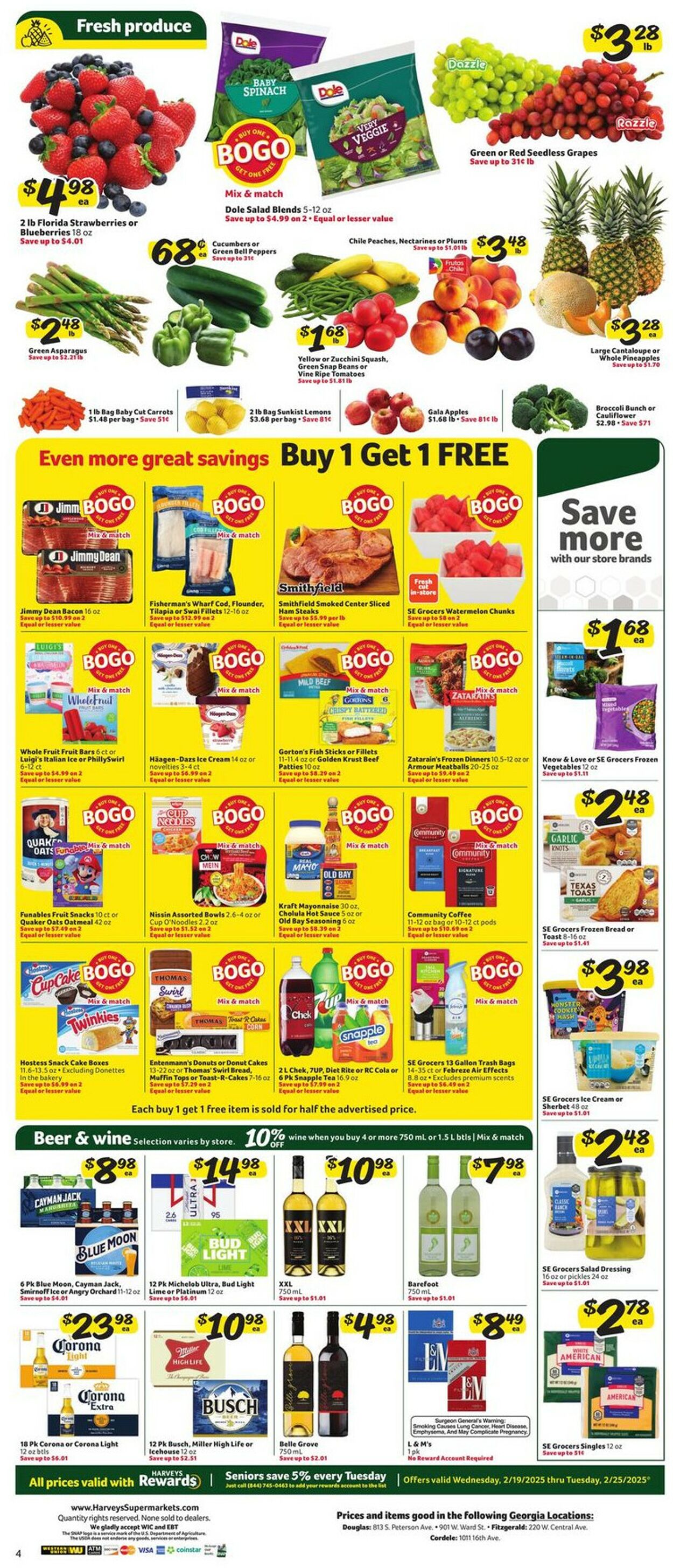 Catalogue Harveys Supermarket from 02/19/2025