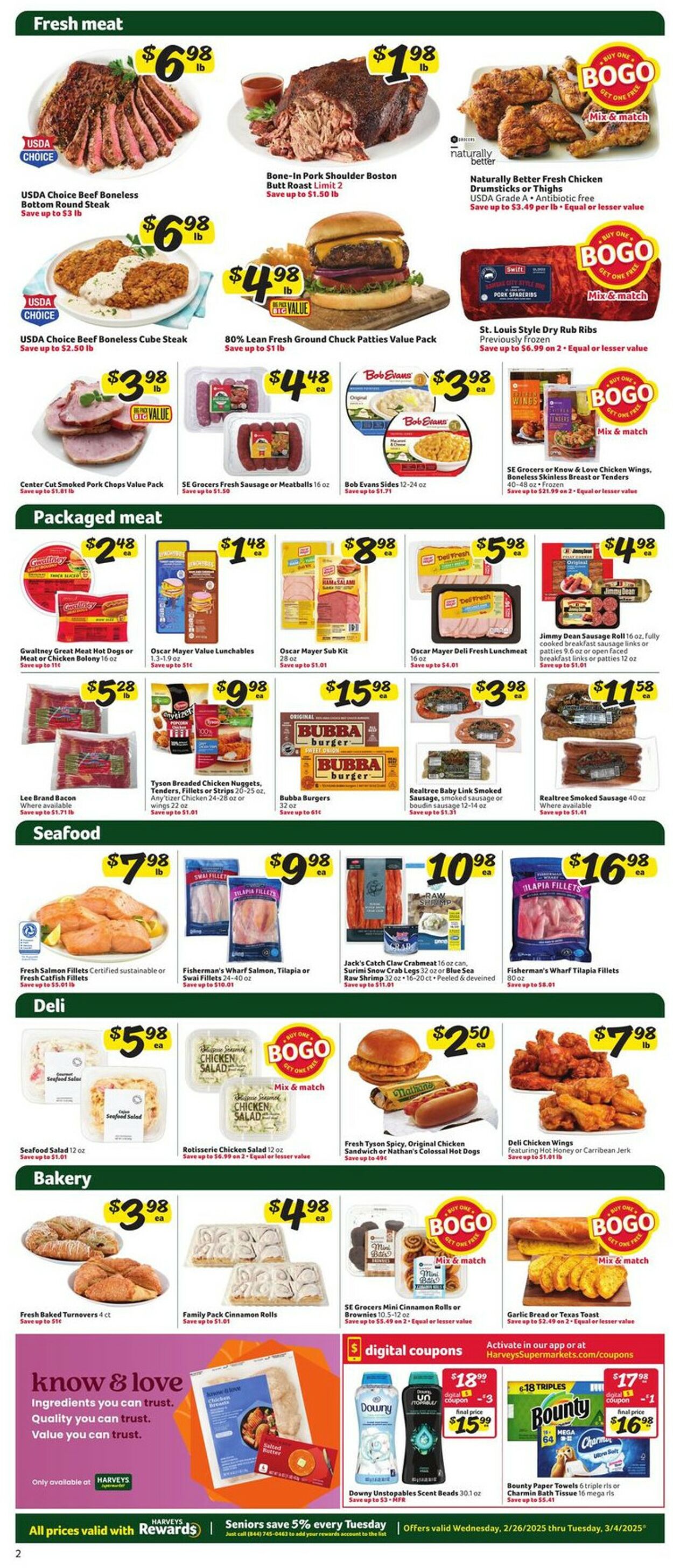 Catalogue Harveys Supermarket from 02/26/2025