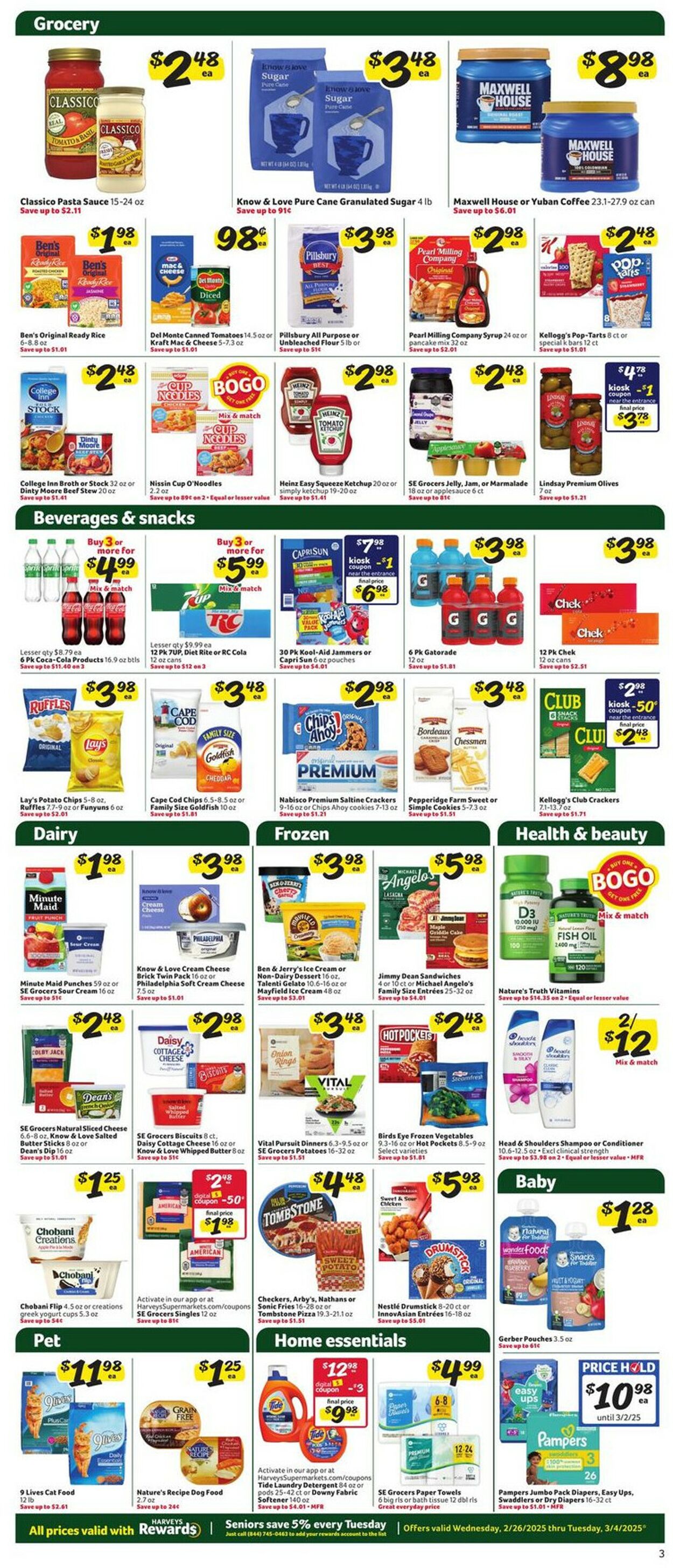 Catalogue Harveys Supermarket from 02/26/2025