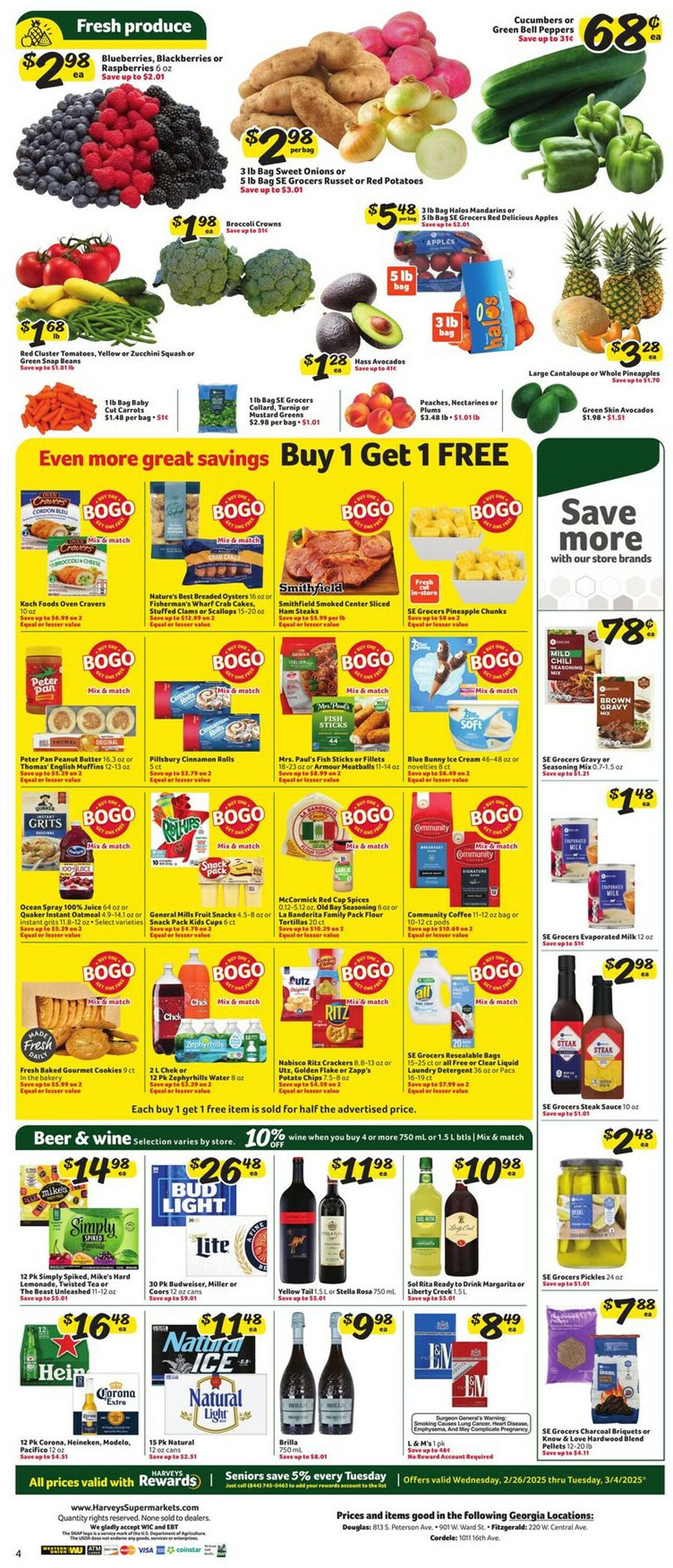 Catalogue Harveys Supermarket from 02/26/2025