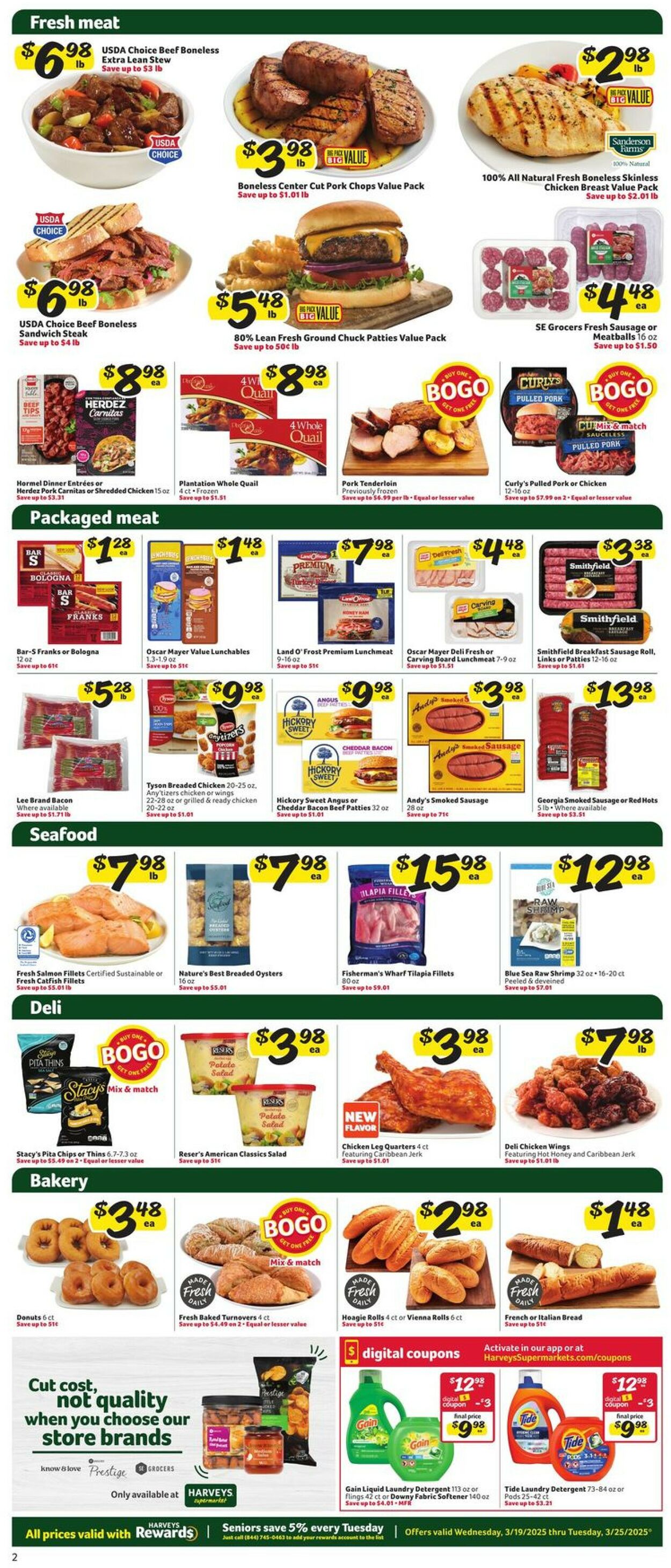 Catalogue Harveys Supermarket from 03/19/2025