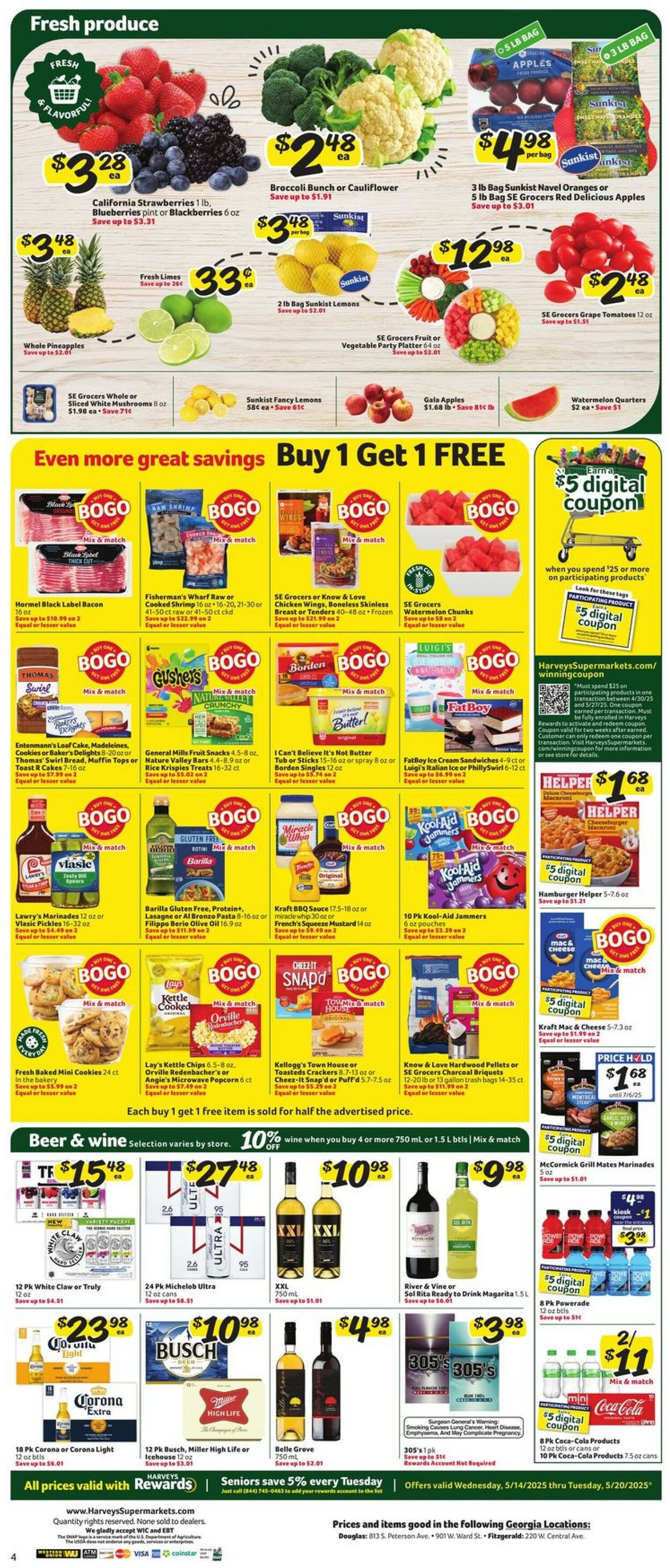 Catalogue Harveys Supermarket from 05/14/2025