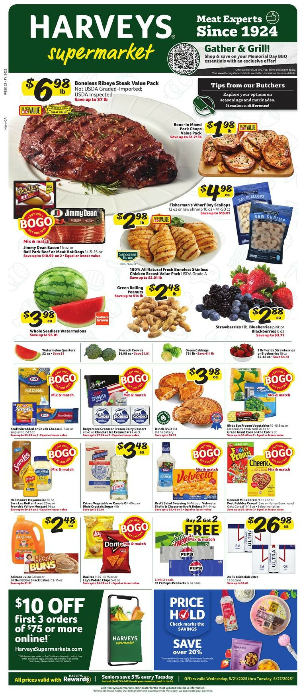 Catalogue Harveys Supermarket from 05/21/2025
