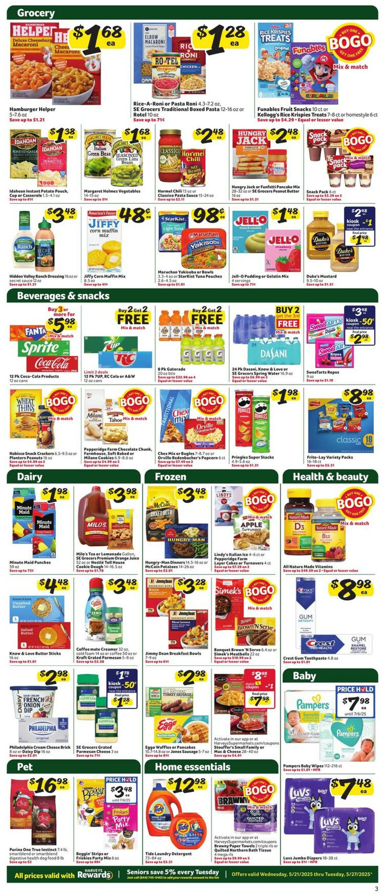 Catalogue Harveys Supermarket from 05/21/2025