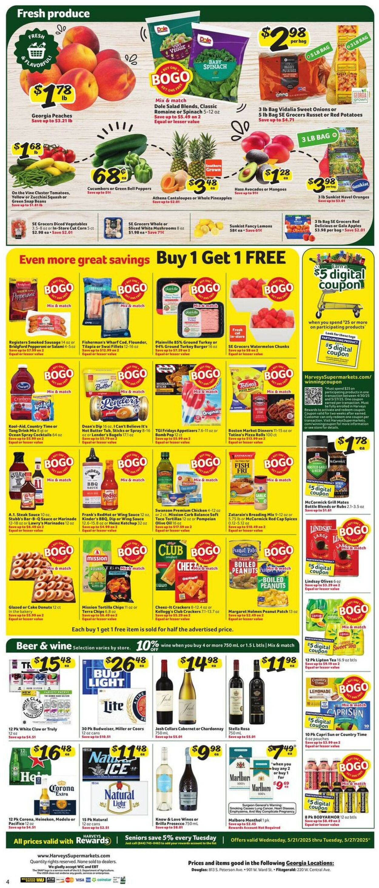 Catalogue Harveys Supermarket from 05/21/2025