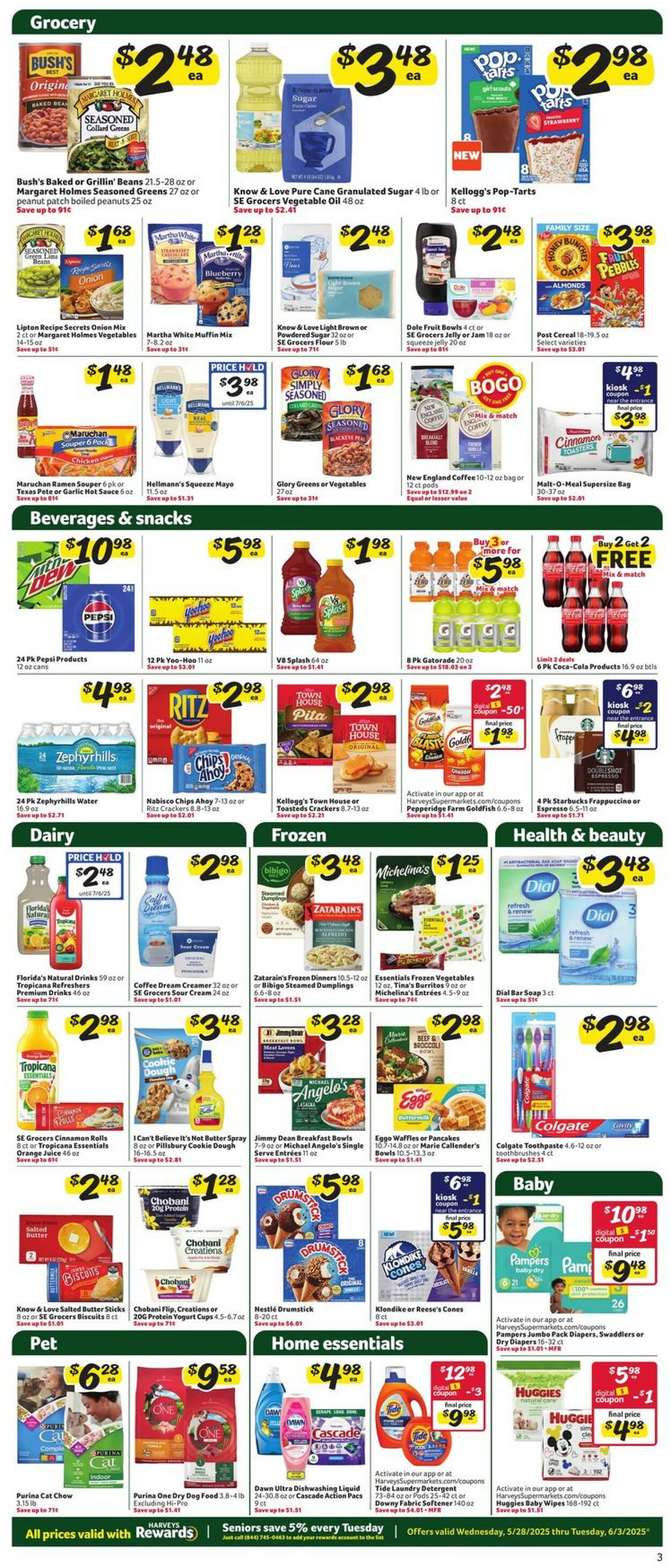 Catalogue Harveys Supermarket from 05/28/2025