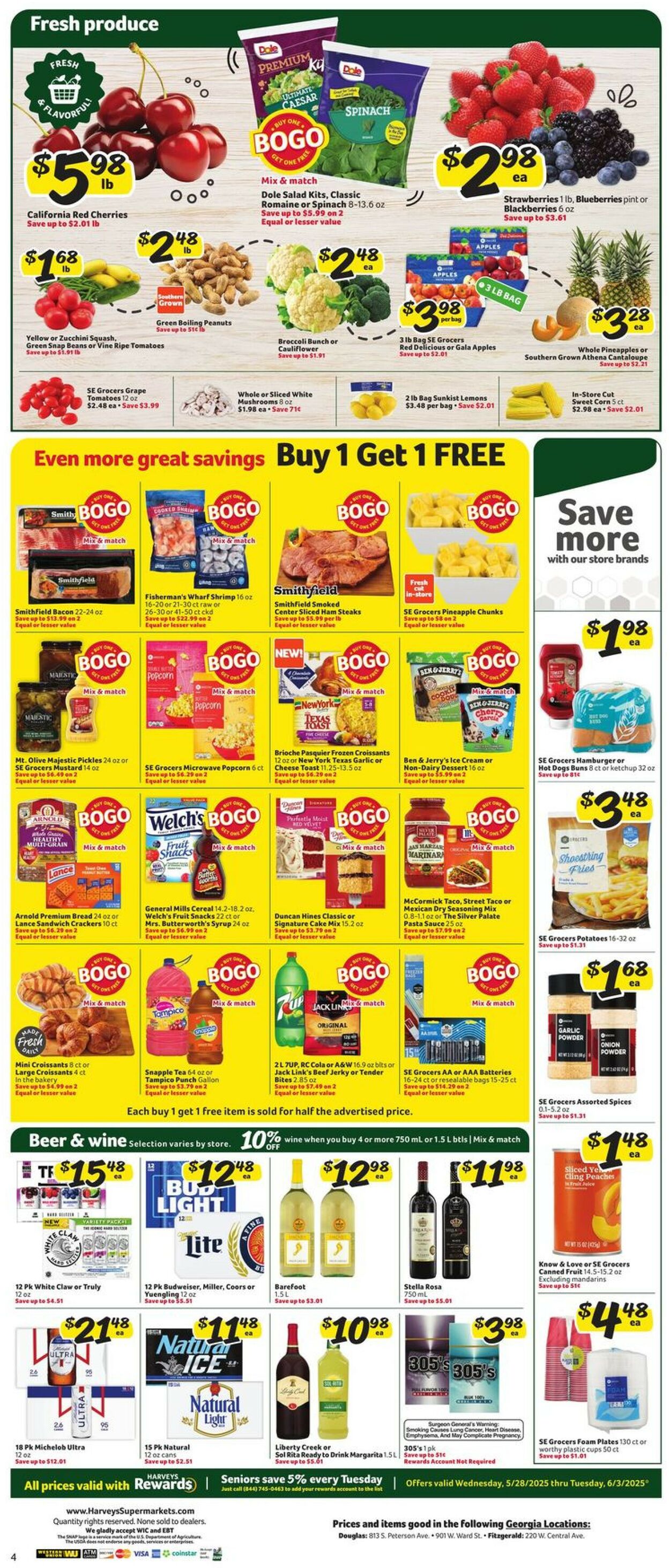Catalogue Harveys Supermarket from 05/28/2025