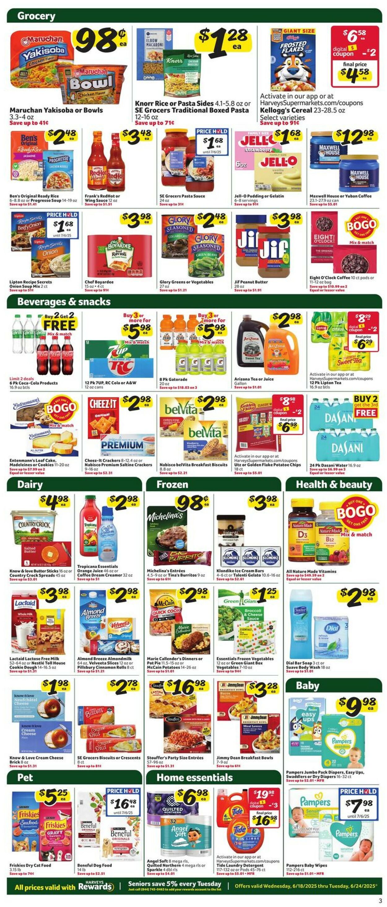 Catalogue Harveys Supermarket from 06/18/2025