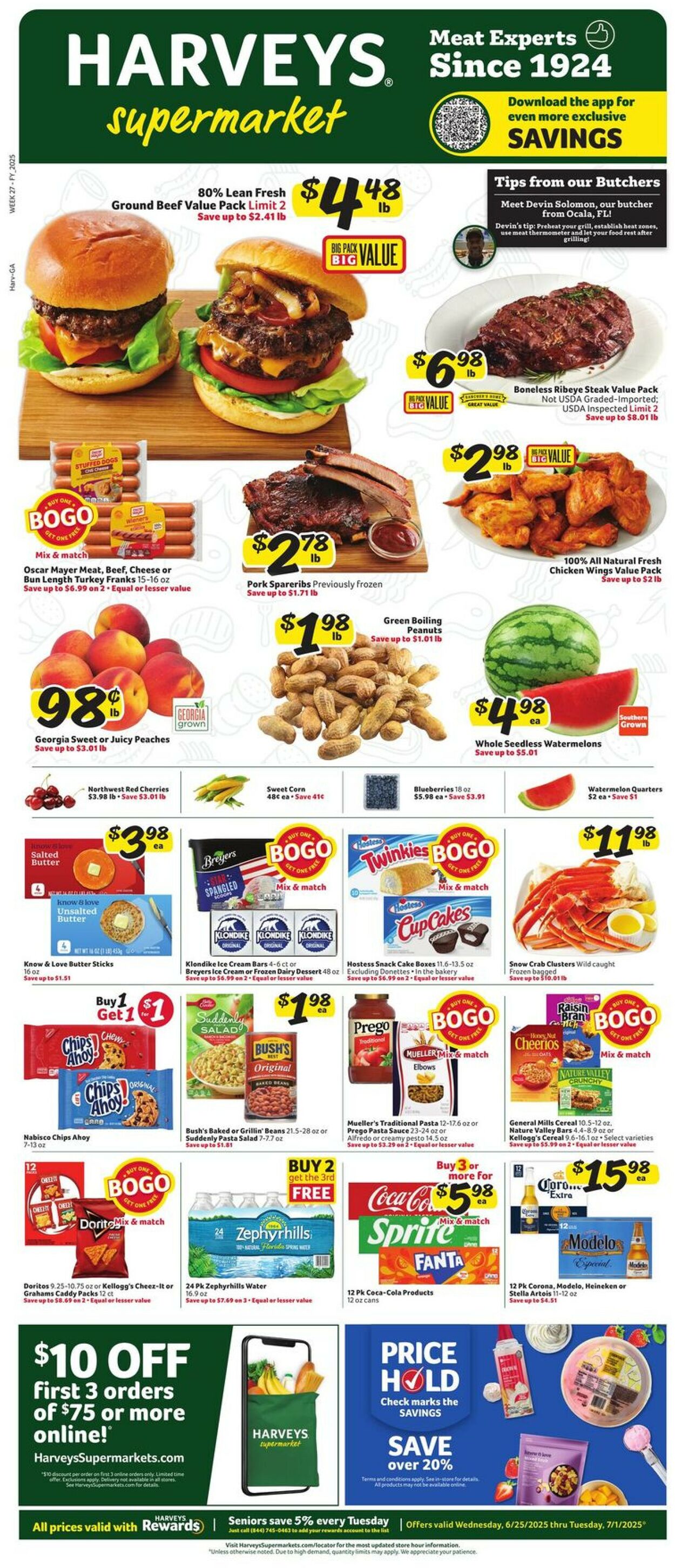 Catalogue Harveys Supermarket from 06/25/2025
