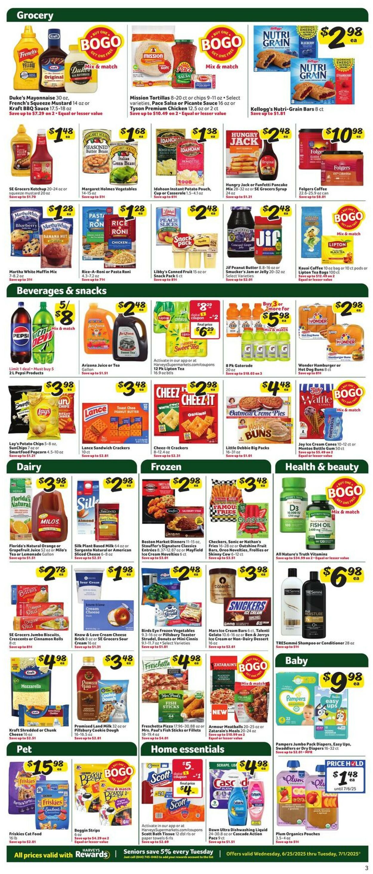 Catalogue Harveys Supermarket from 06/25/2025