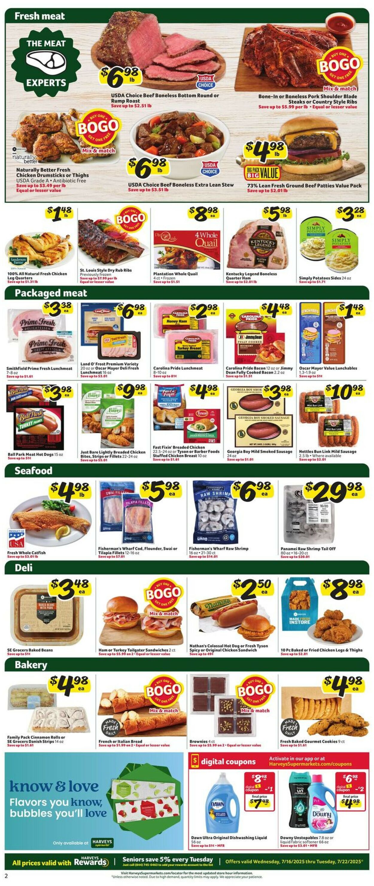 Catalogue Harveys Supermarket from 07/16/2025
