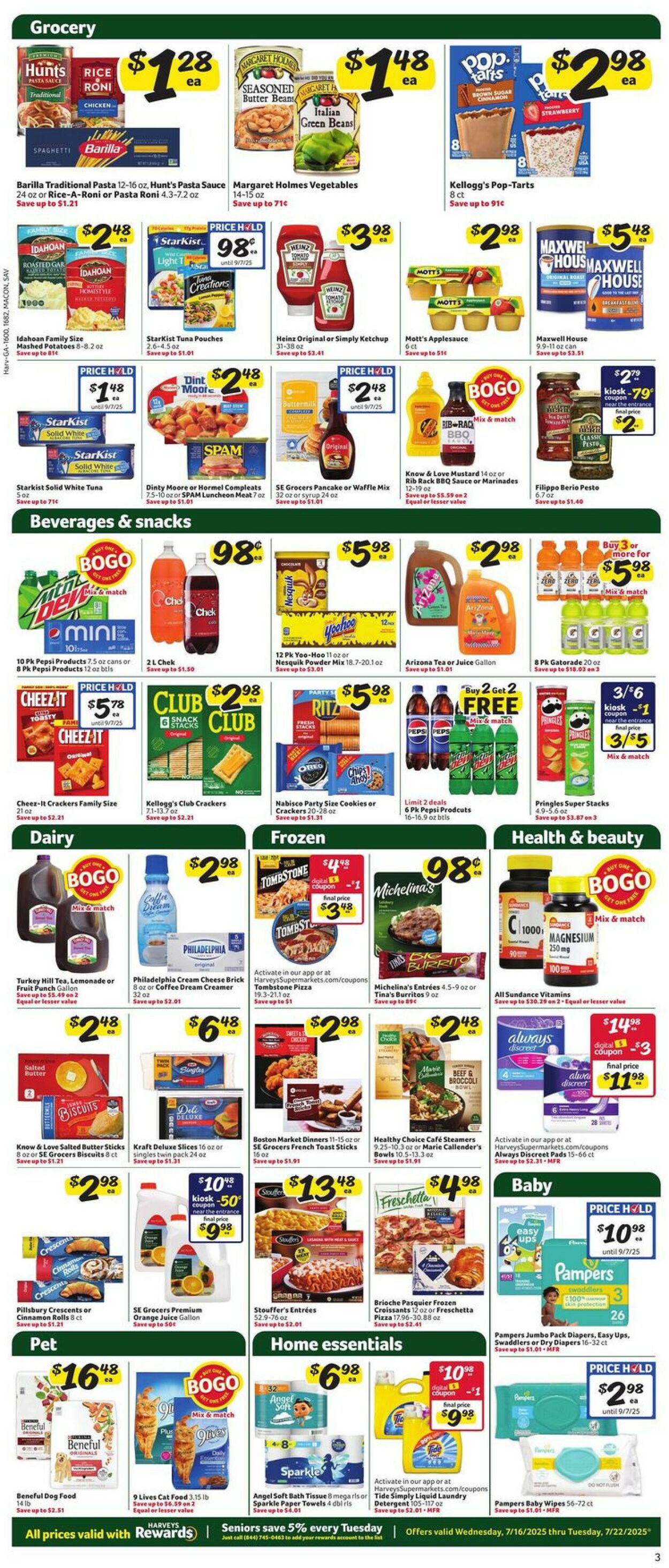 Catalogue Harveys Supermarket from 07/16/2025