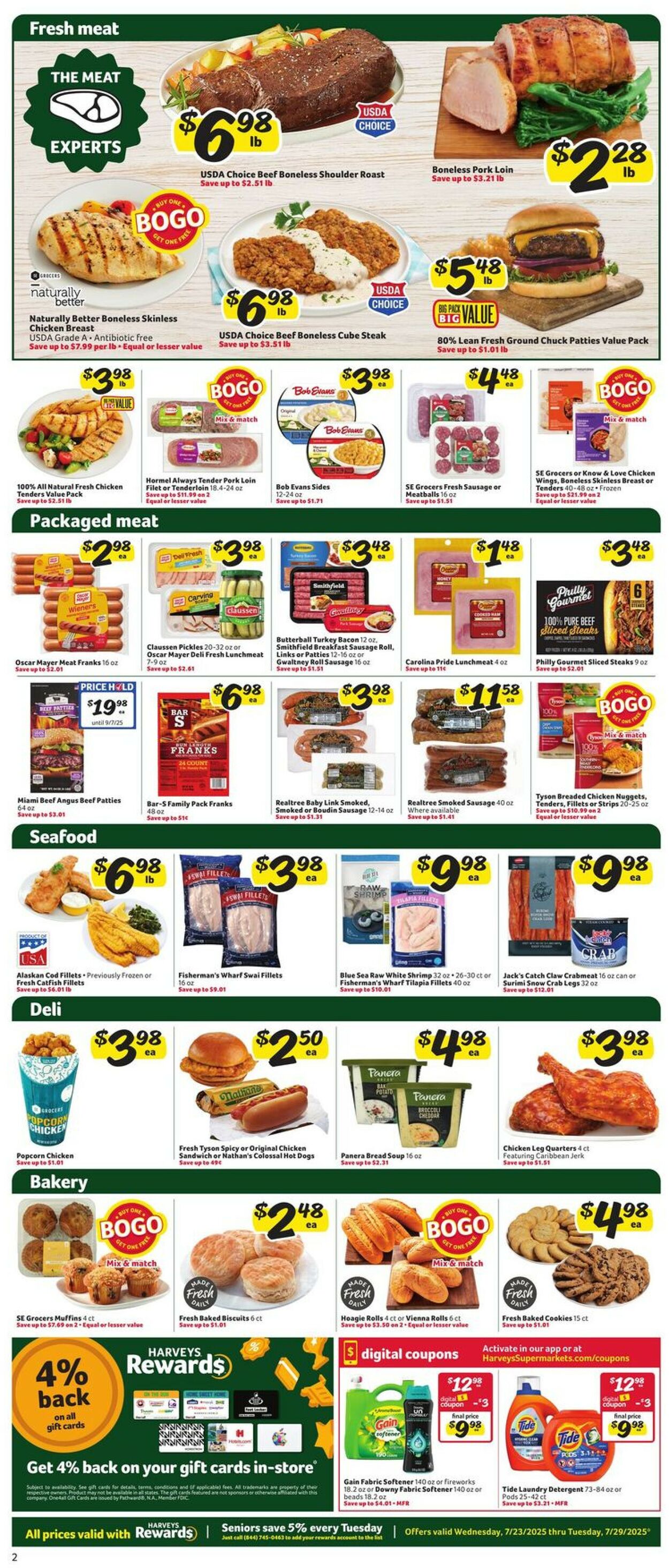 Catalogue Harveys Supermarket from 07/23/2025