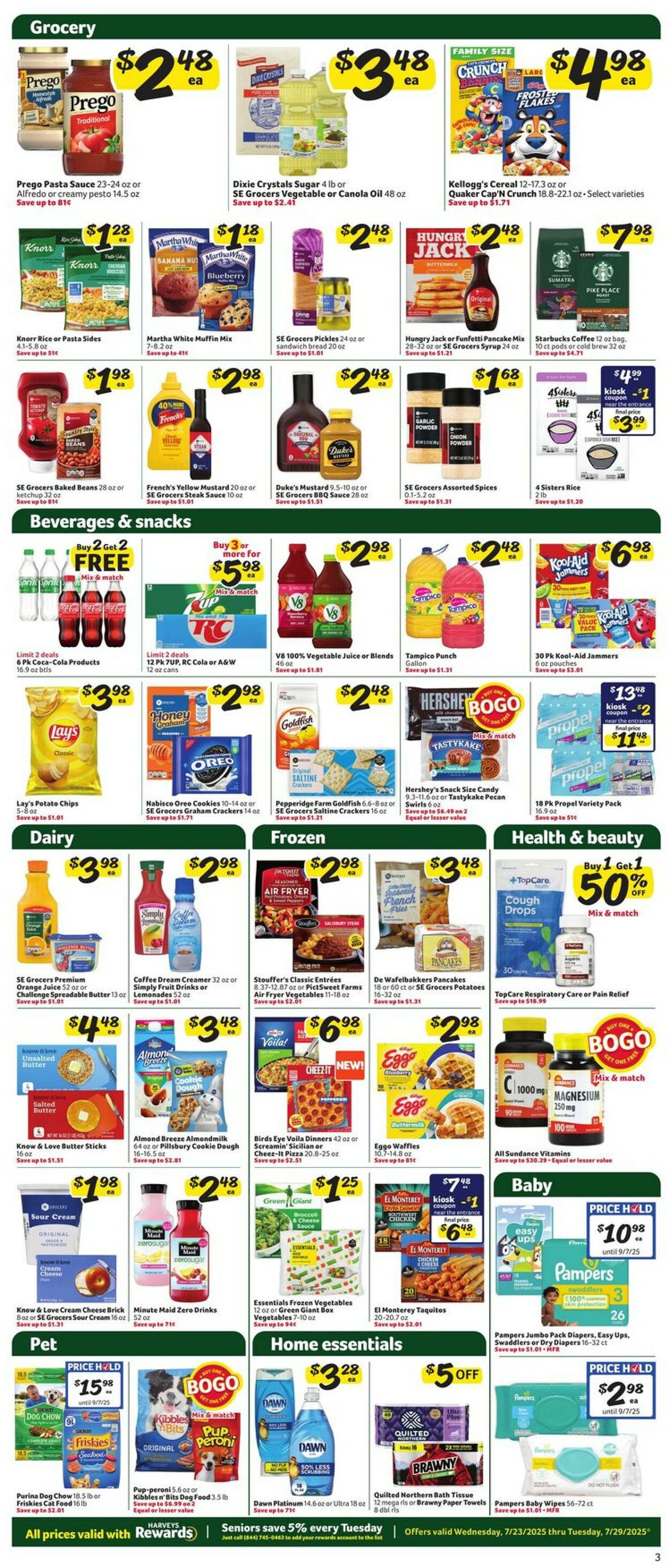 Catalogue Harveys Supermarket from 07/23/2025