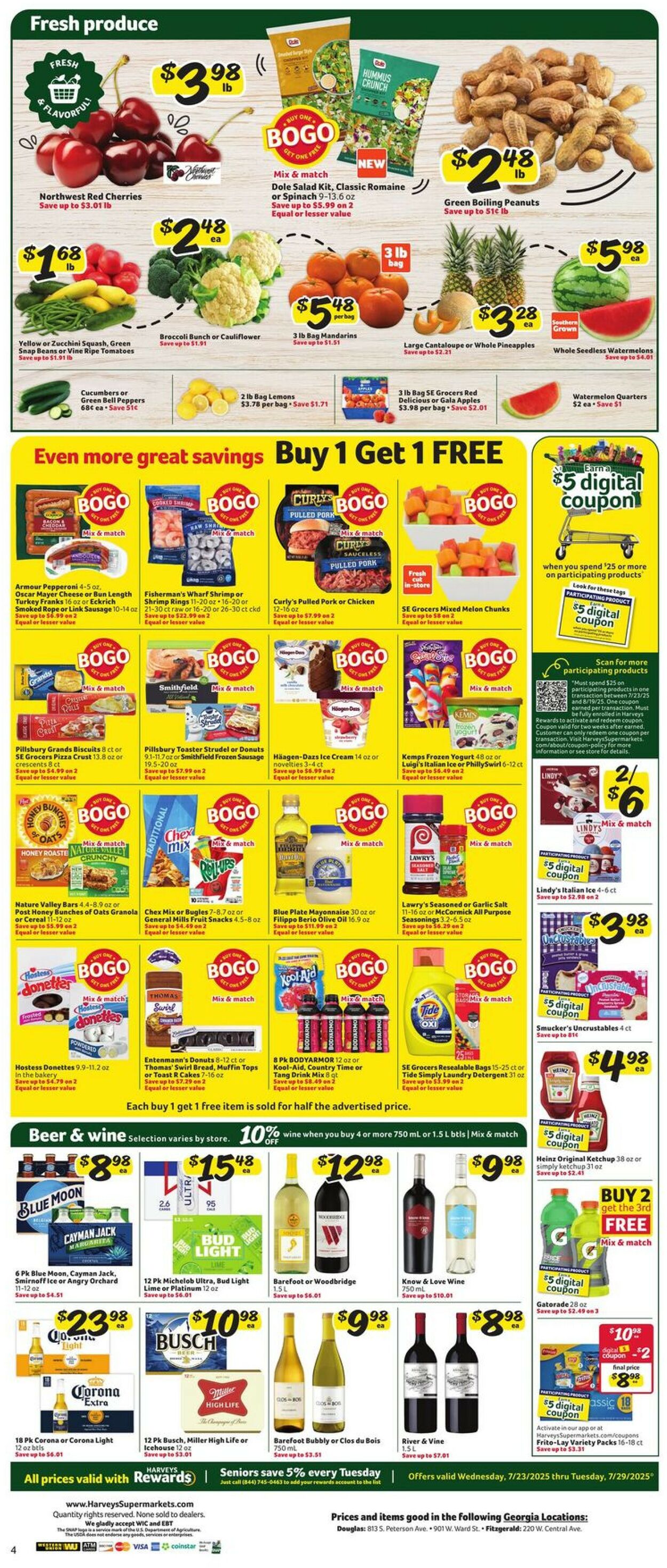 Catalogue Harveys Supermarket from 07/23/2025