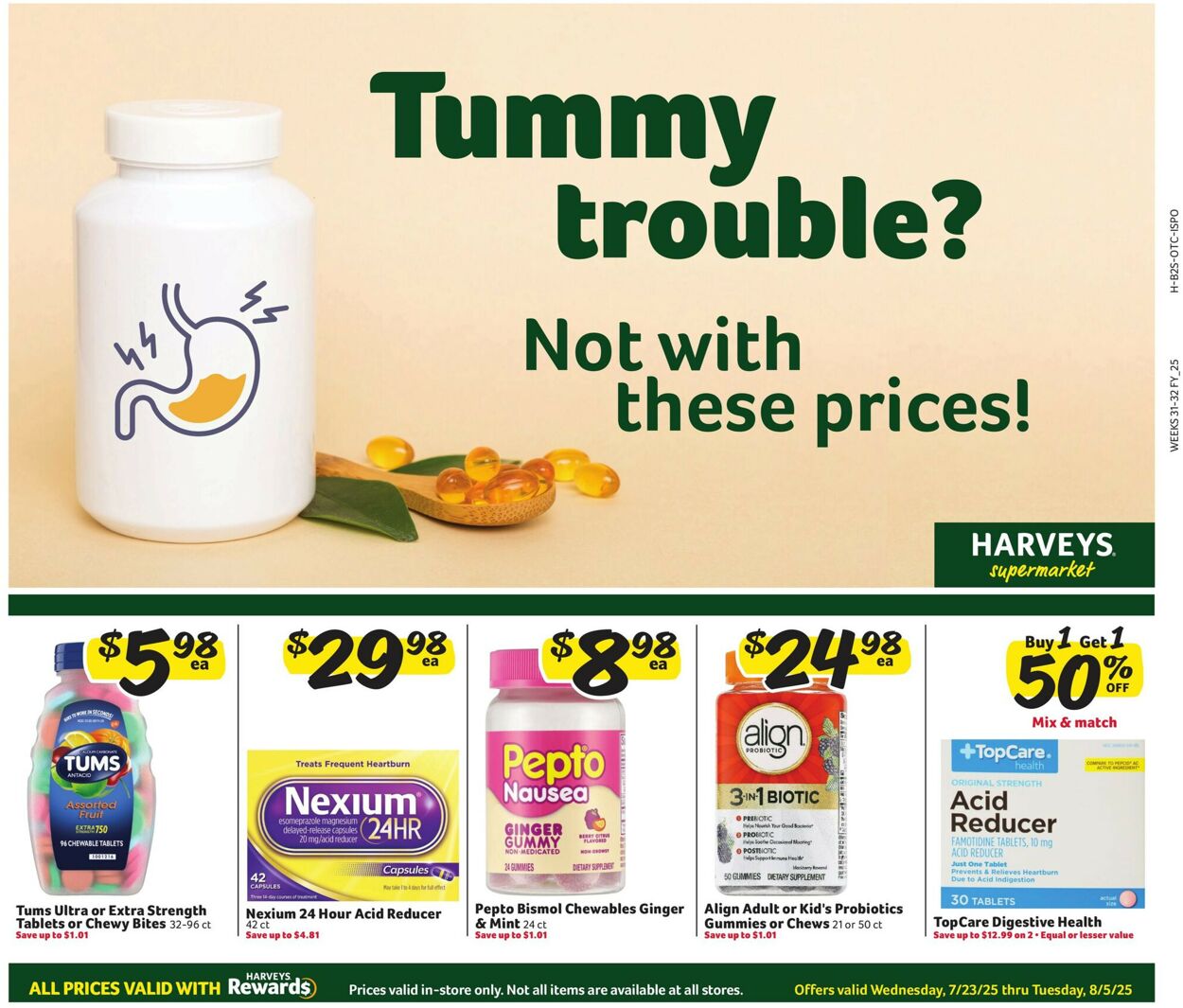 Catalogue Harveys Supermarket from 07/23/2025