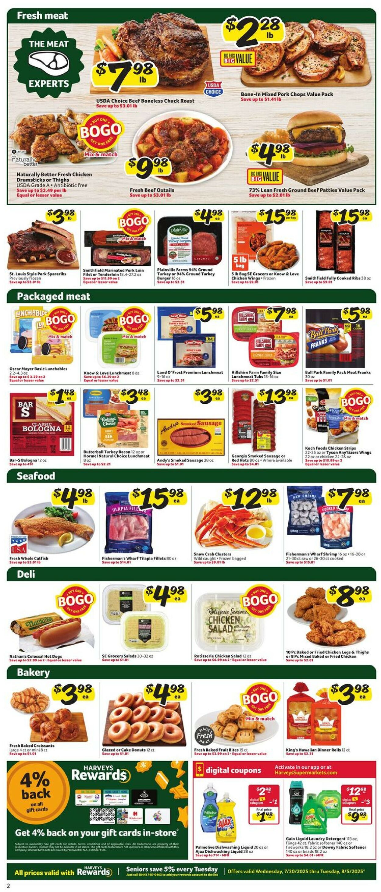 Catalogue Harveys Supermarket from 07/30/2025