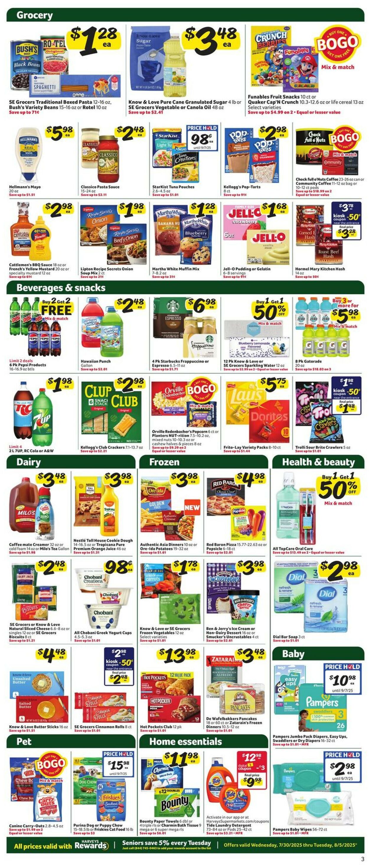 Catalogue Harveys Supermarket from 07/30/2025