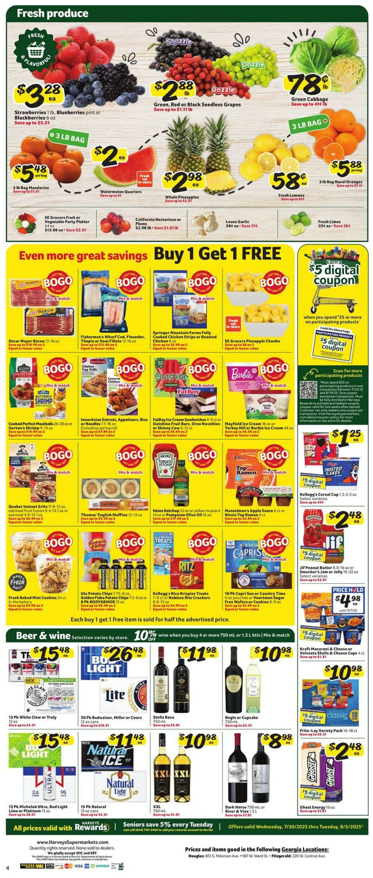 Catalogue Harveys Supermarket from 07/30/2025