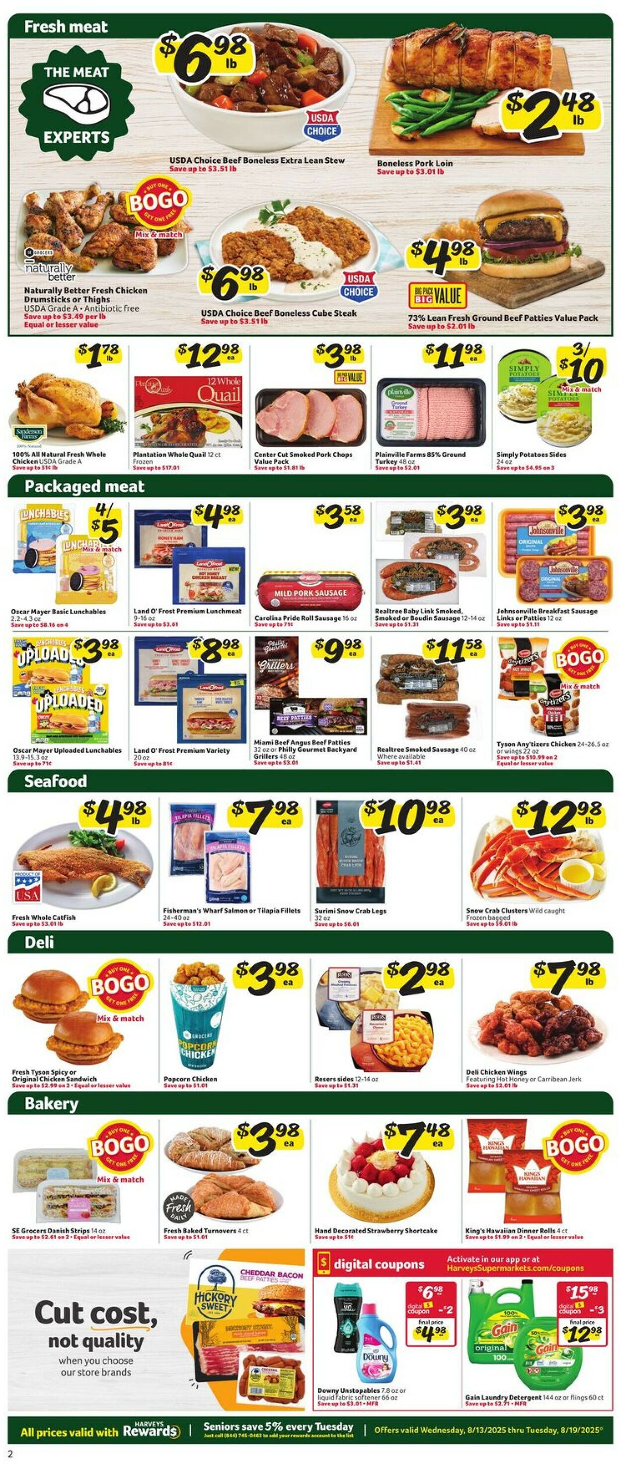 Catalogue Harveys Supermarket from 08/13/2025