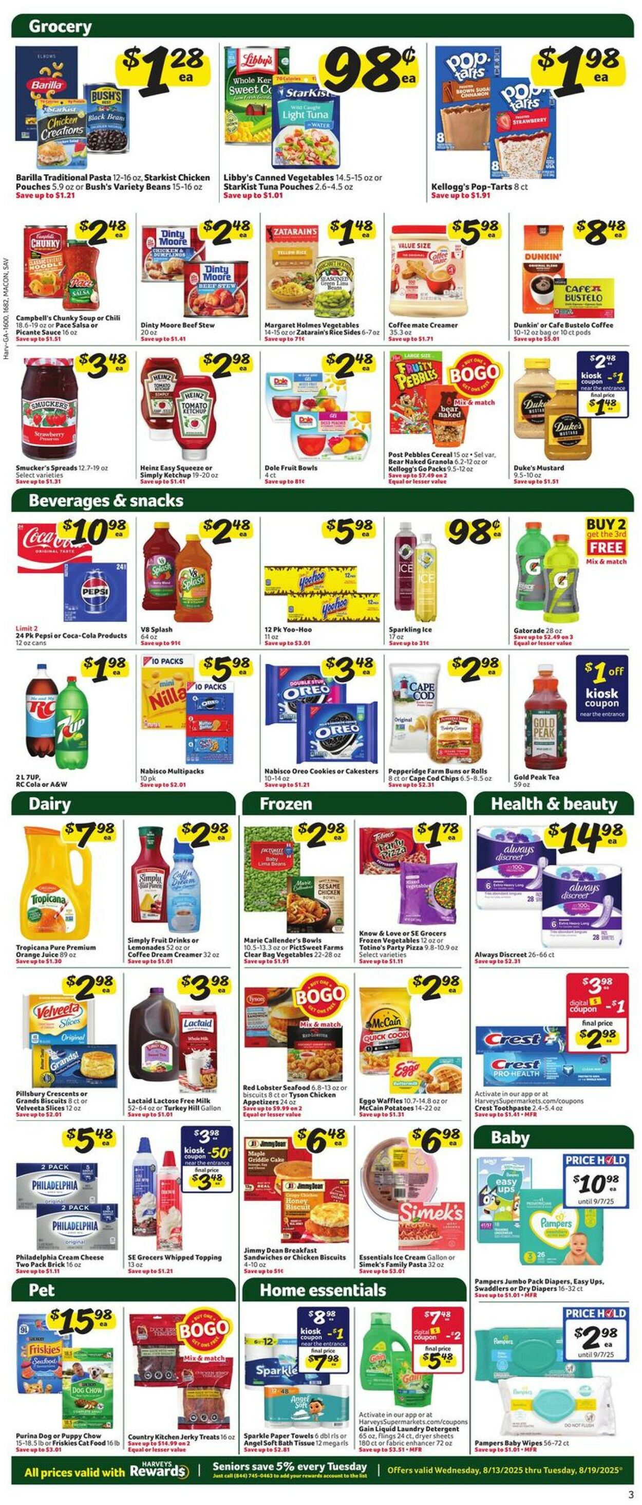 Catalogue Harveys Supermarket from 08/13/2025