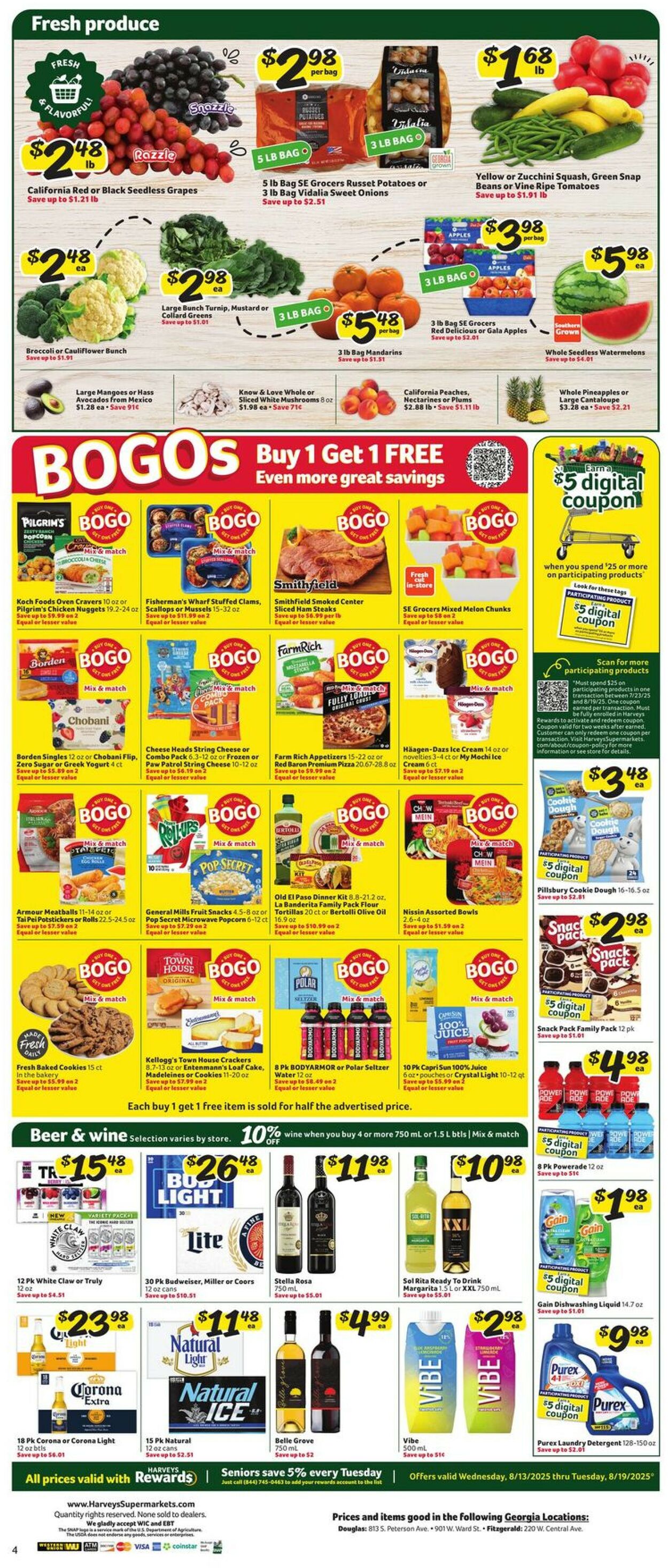 Catalogue Harveys Supermarket from 08/13/2025